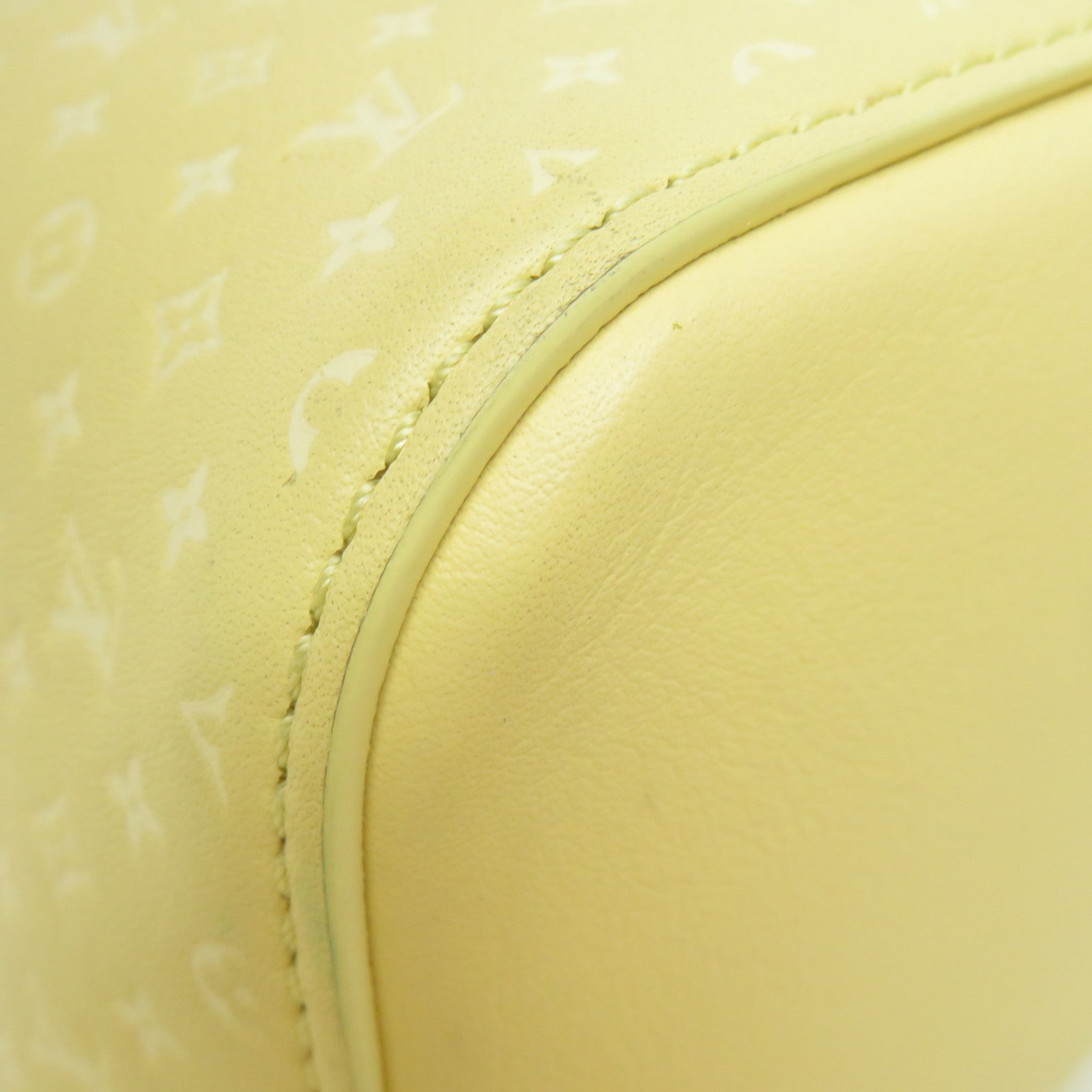 LOUIS VUITTON 牛皮皮革Neo Noe BB金扣肩背袋黃色