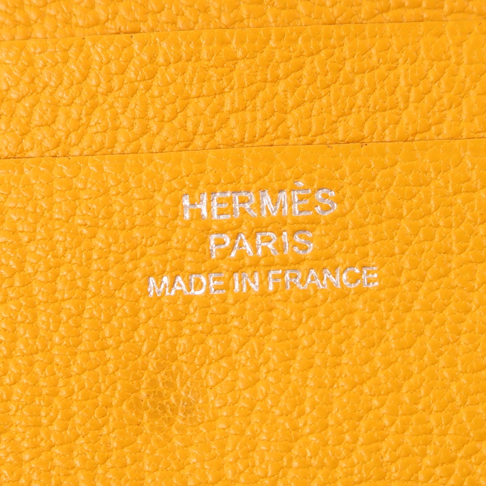 HERMES 【激減優惠】皮革Zip Wallet銀扣錢包