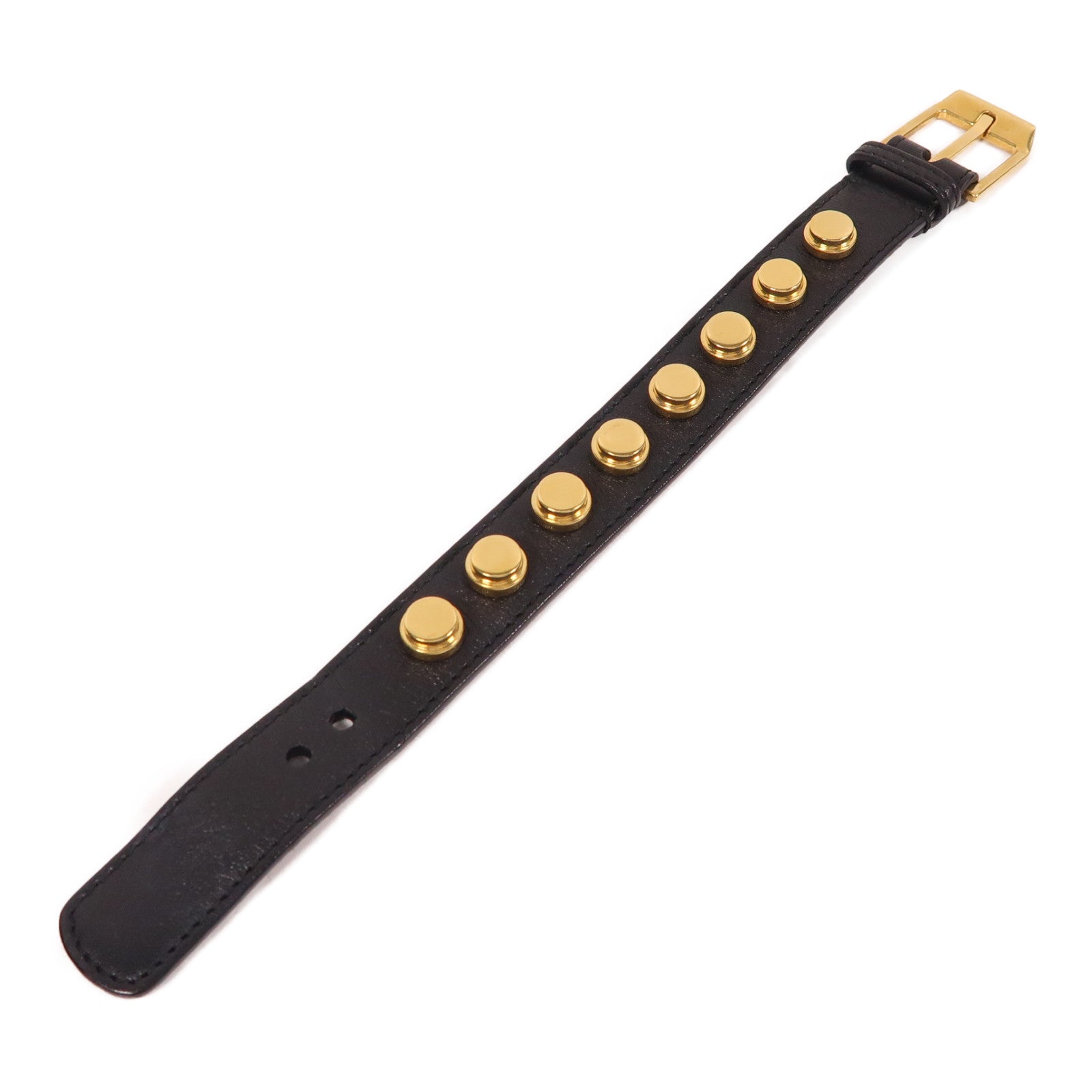 SAINT LAURENT 牛皮皮革Bracelet手鐲黑色