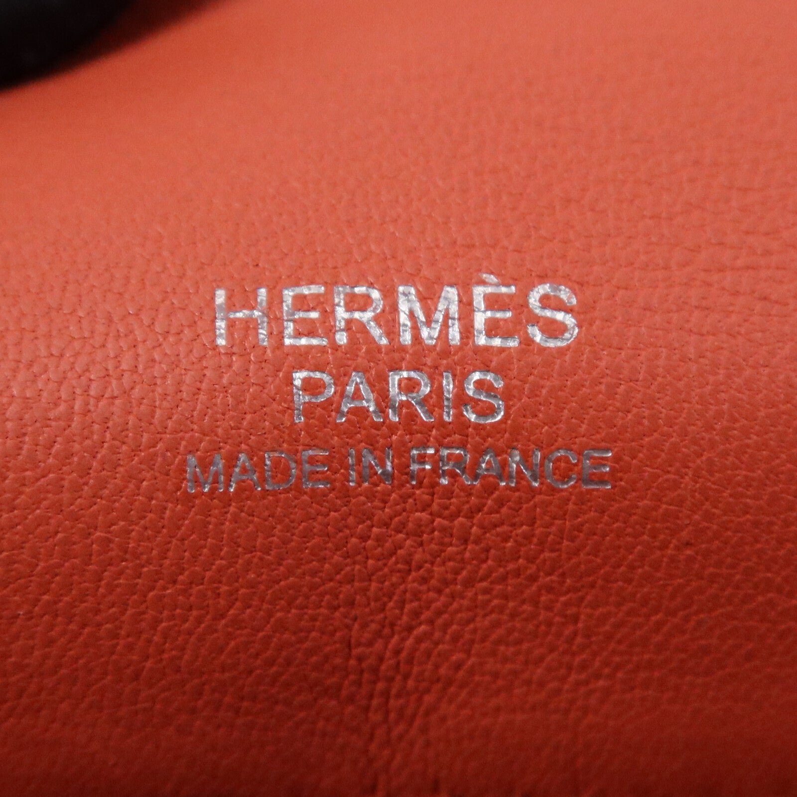 HERMES Evercolour皮革Berline 28銀扣肩背袋Sanguine