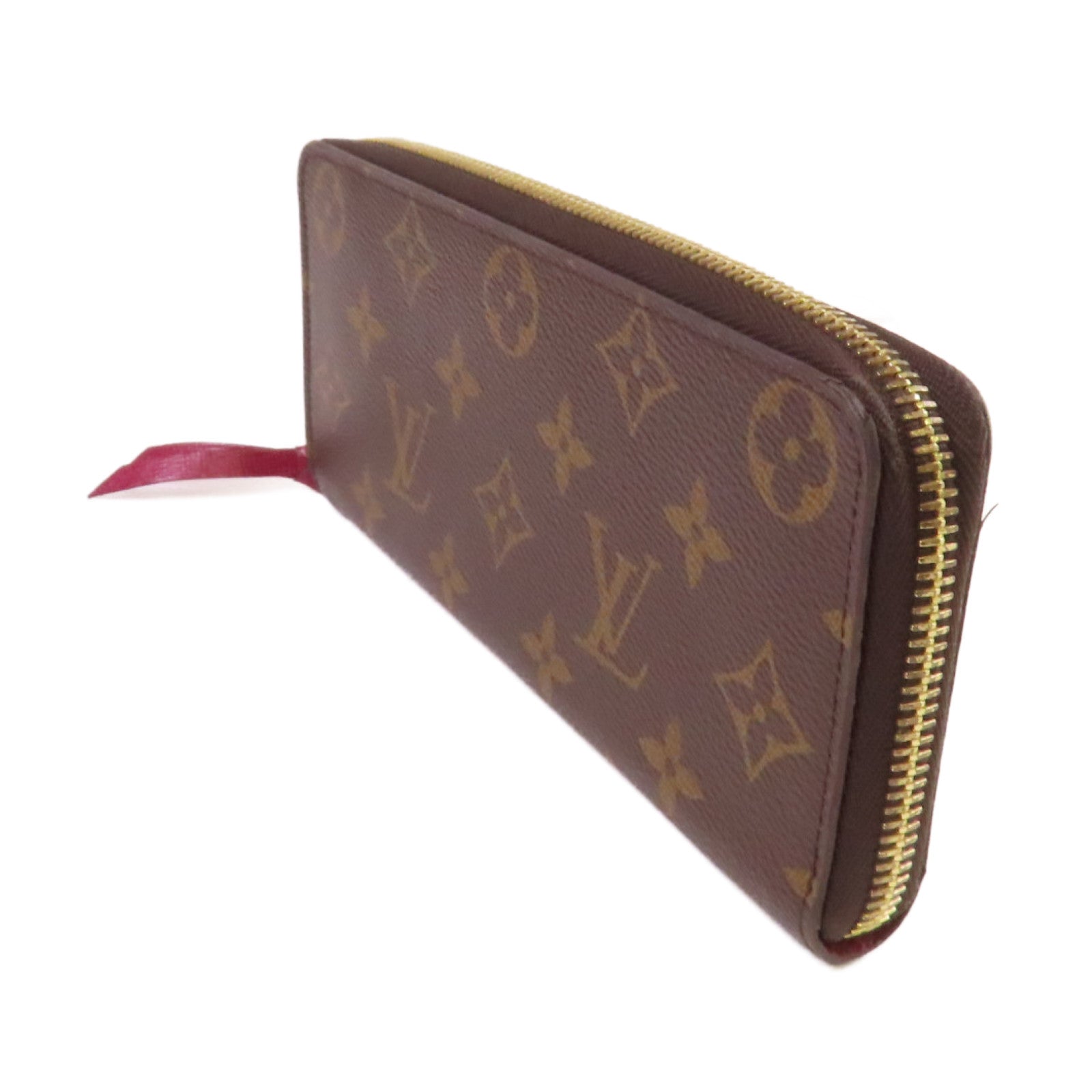 LOUIS VUITTON Monogram Clemence Long Wallet金扣拉鏈長錢包啡色