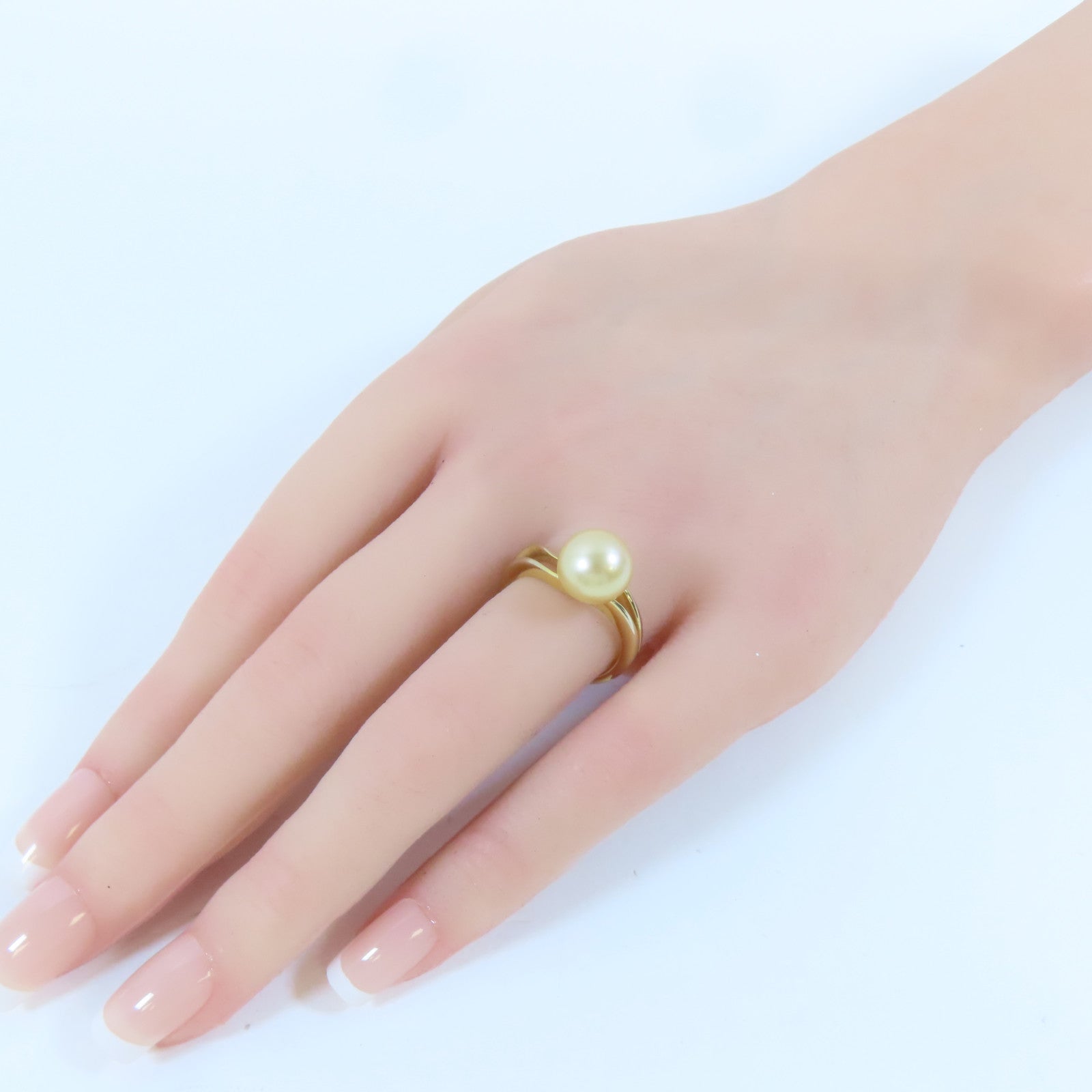 JEWELRY 18K黃金Pearl Ring珍珠戒指US#6
