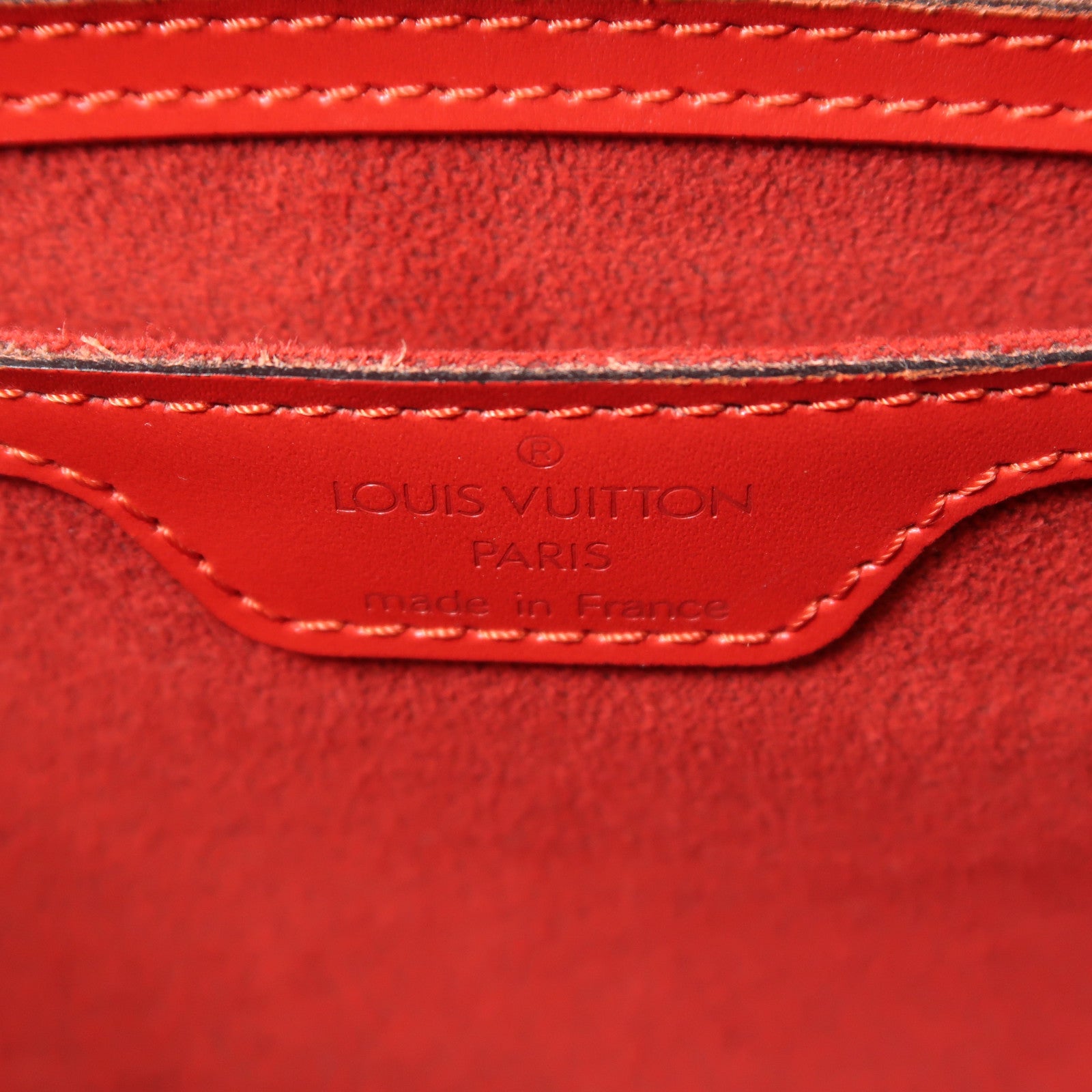 LOUIS VUITTON Epi Sufflo金扣肩背袋紅色