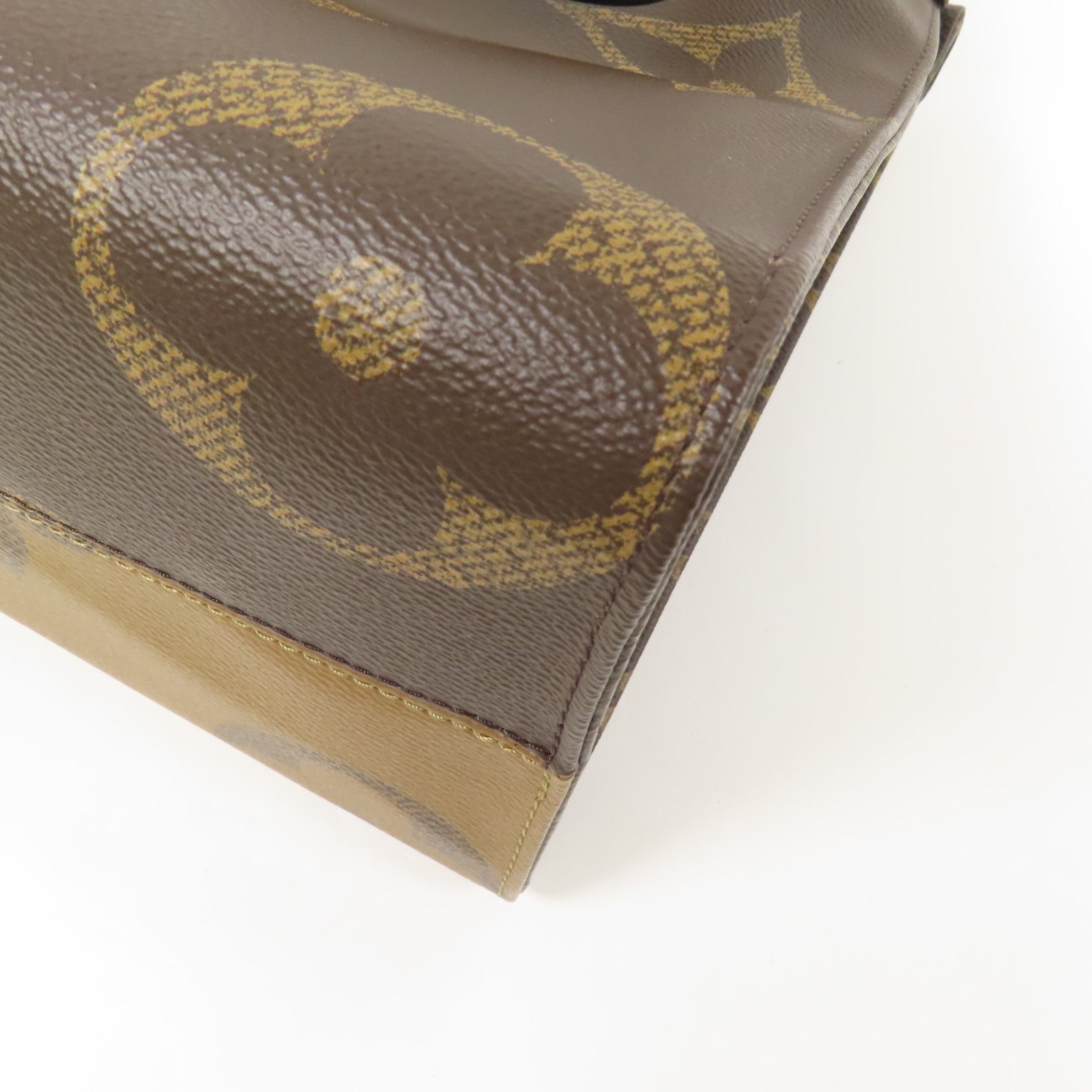 LOUIS VUITTON Monogram Giant On The Go MM金扣手挽肩背兩用袋