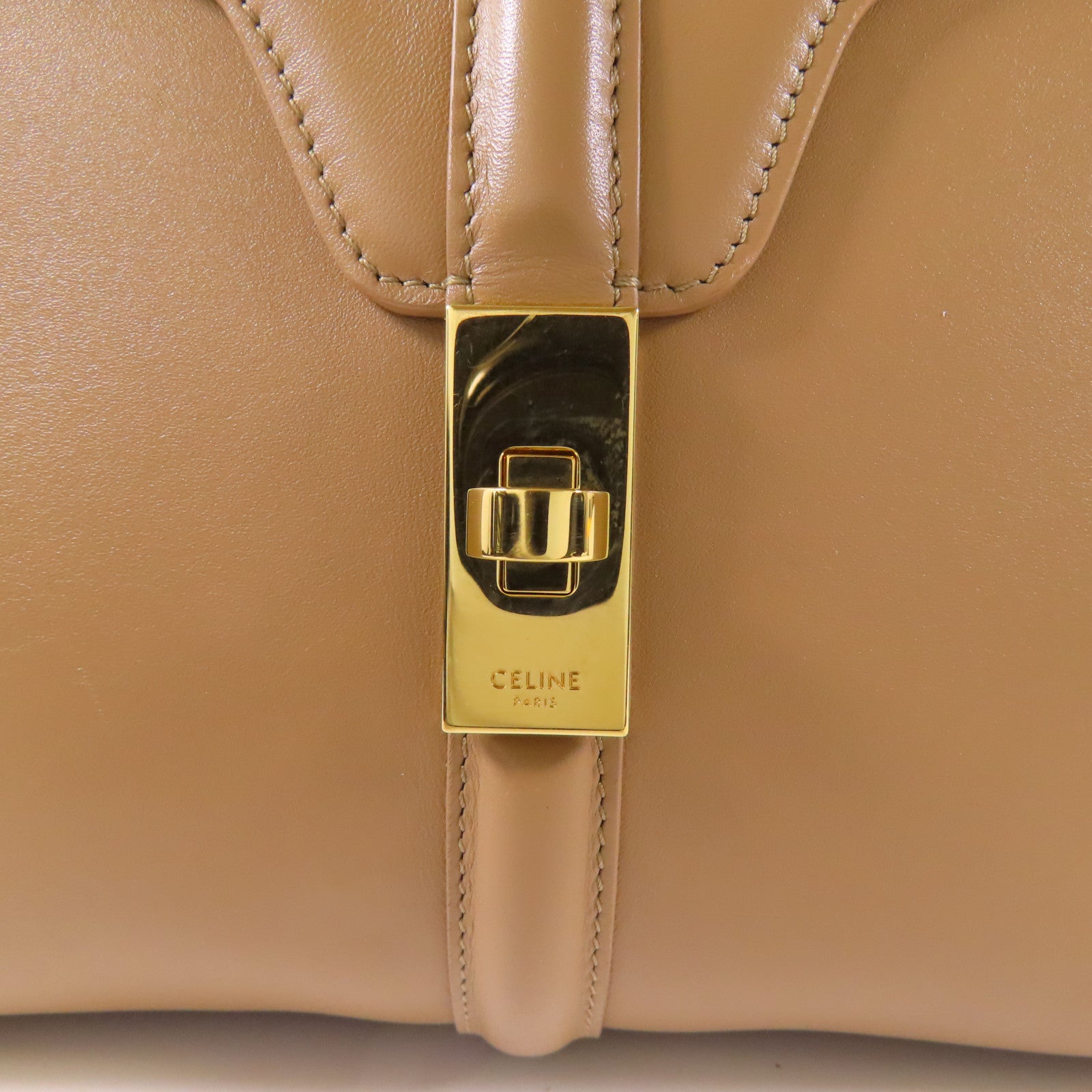 CELINE 牛皮皮革Celine 16金扣手挽肩背兩用袋