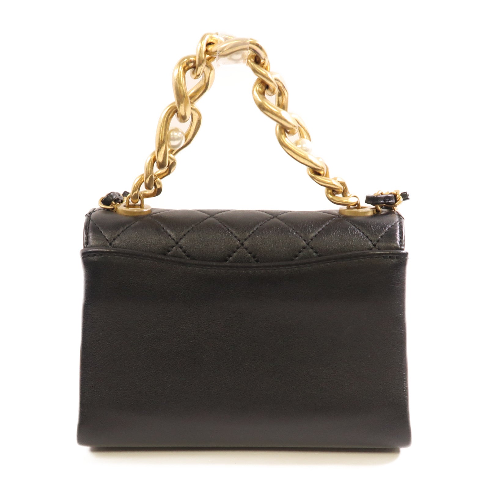 CHANEL 牛皮皮革2 Way Shoulder金扣肩背袋