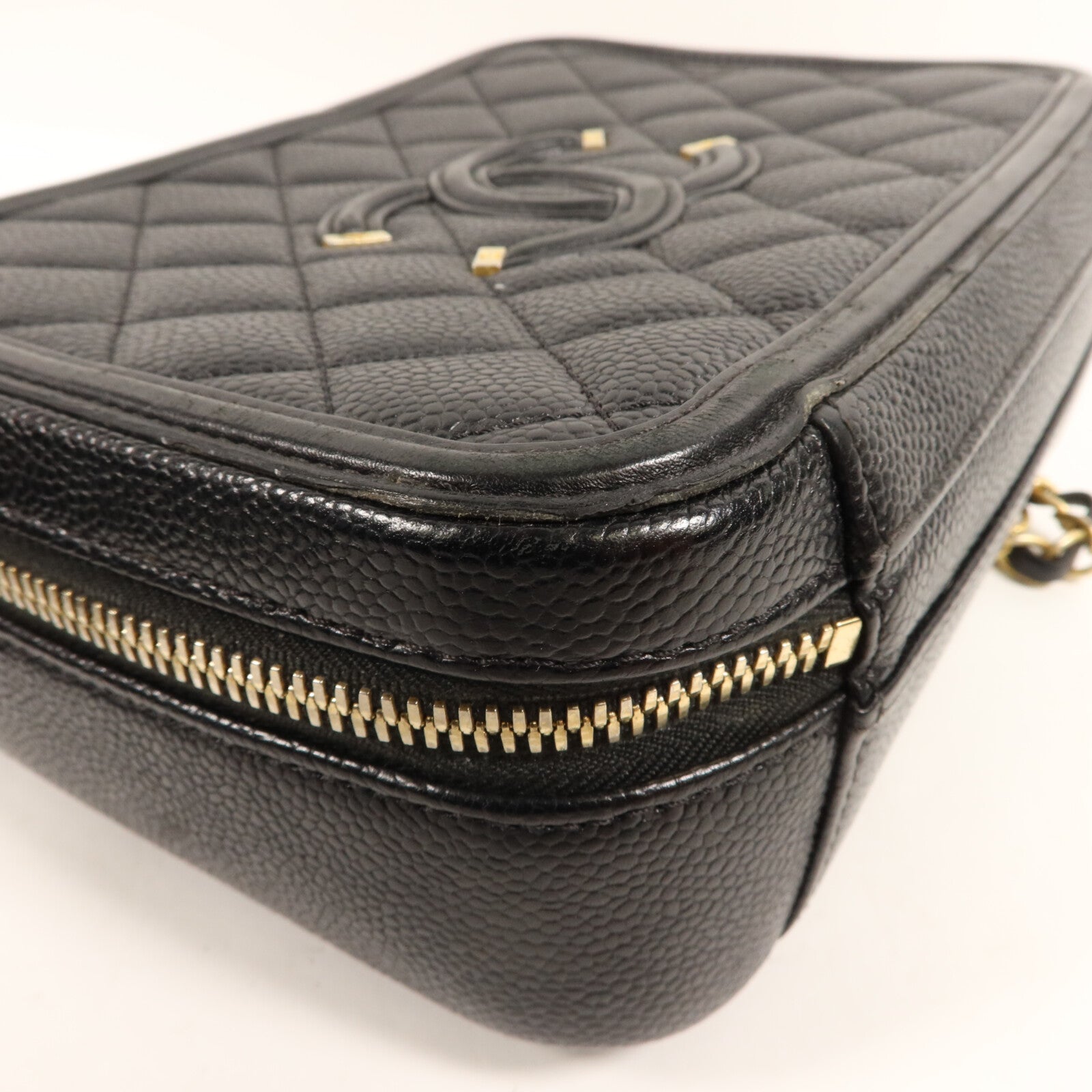 CHANEL 牛皮皮革Vanity Case手挽肩背兩用袋