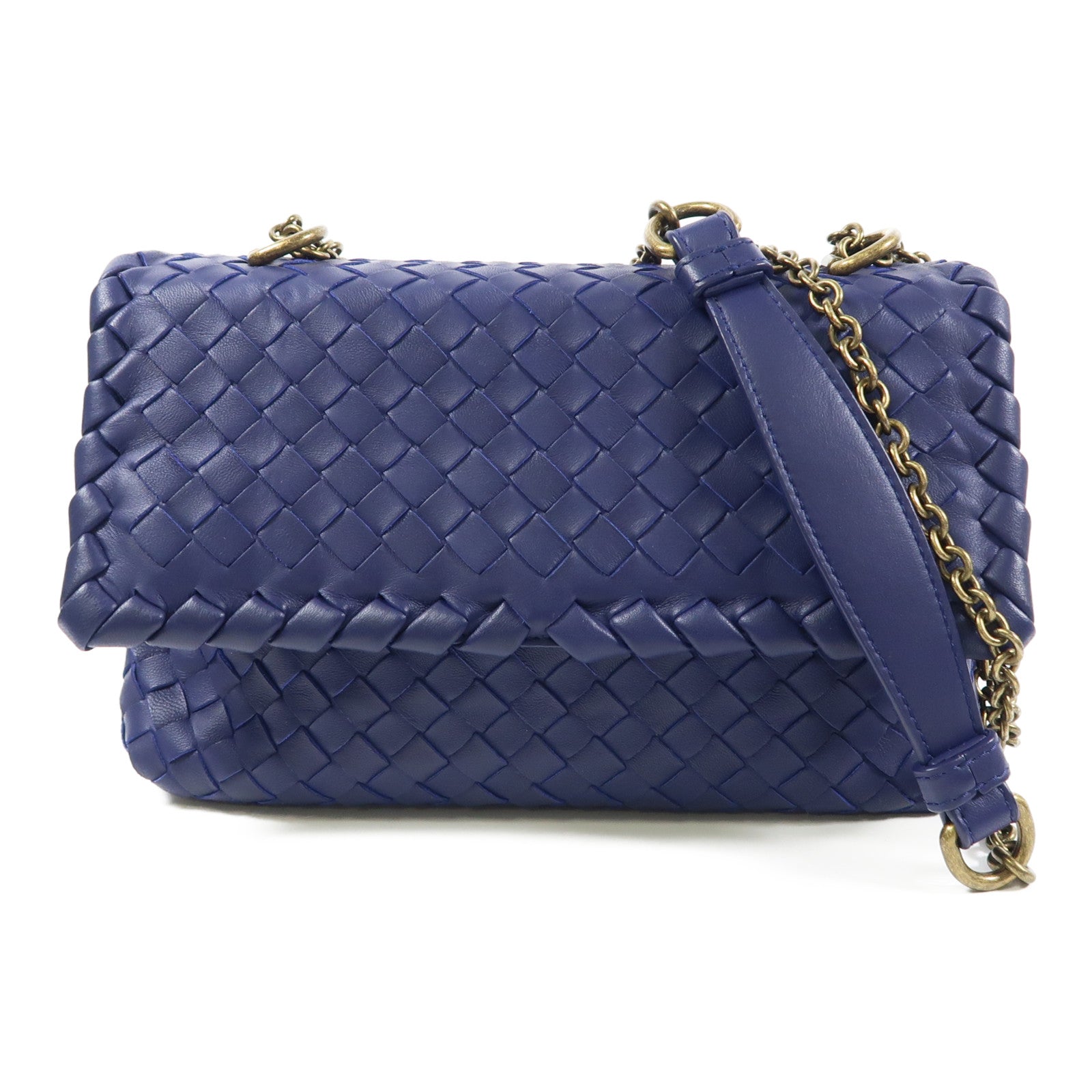 BOTTEGA VENETA 牛皮皮革Chain Shoulder金扣鏈帶肩背袋