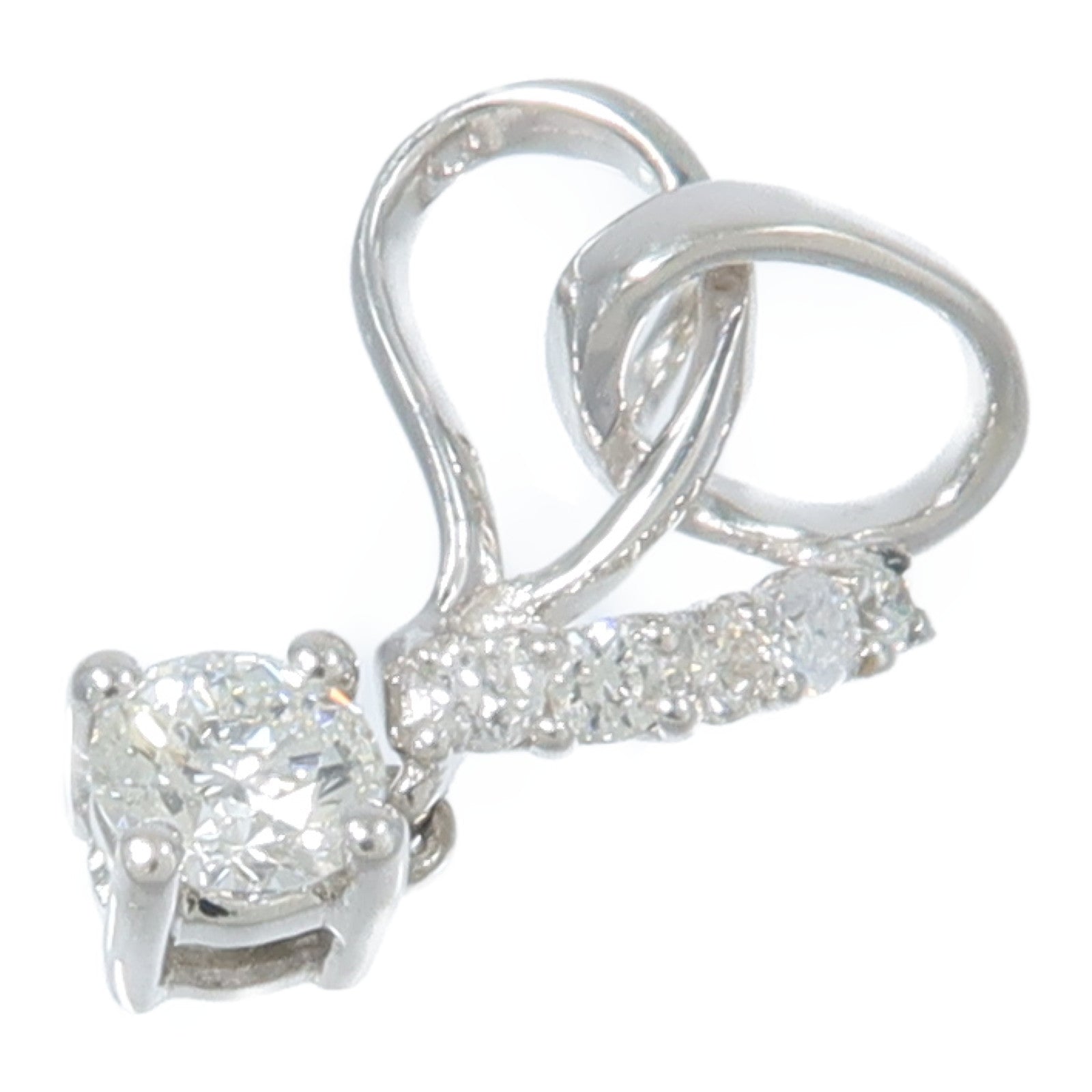 JEWELRY 18K白金Diamond Pendant鑽石吊墜