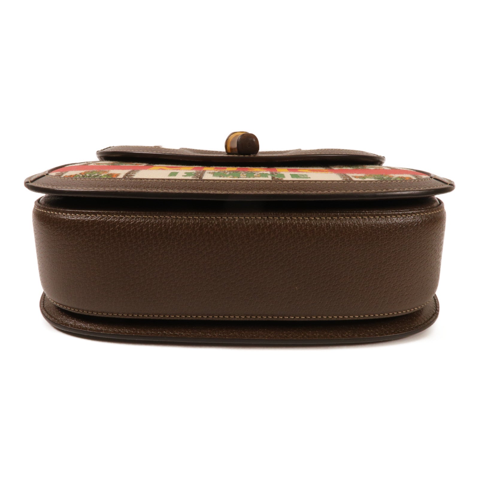 GUCCI GG 100th anniversary Bamboo Bag 2 way Shoulder Bag Canvas Brown/White