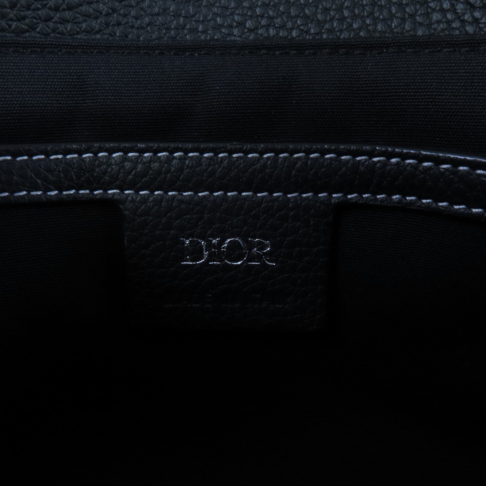 Dior 牛皮皮革Mini Saddie銀扣肩背袋