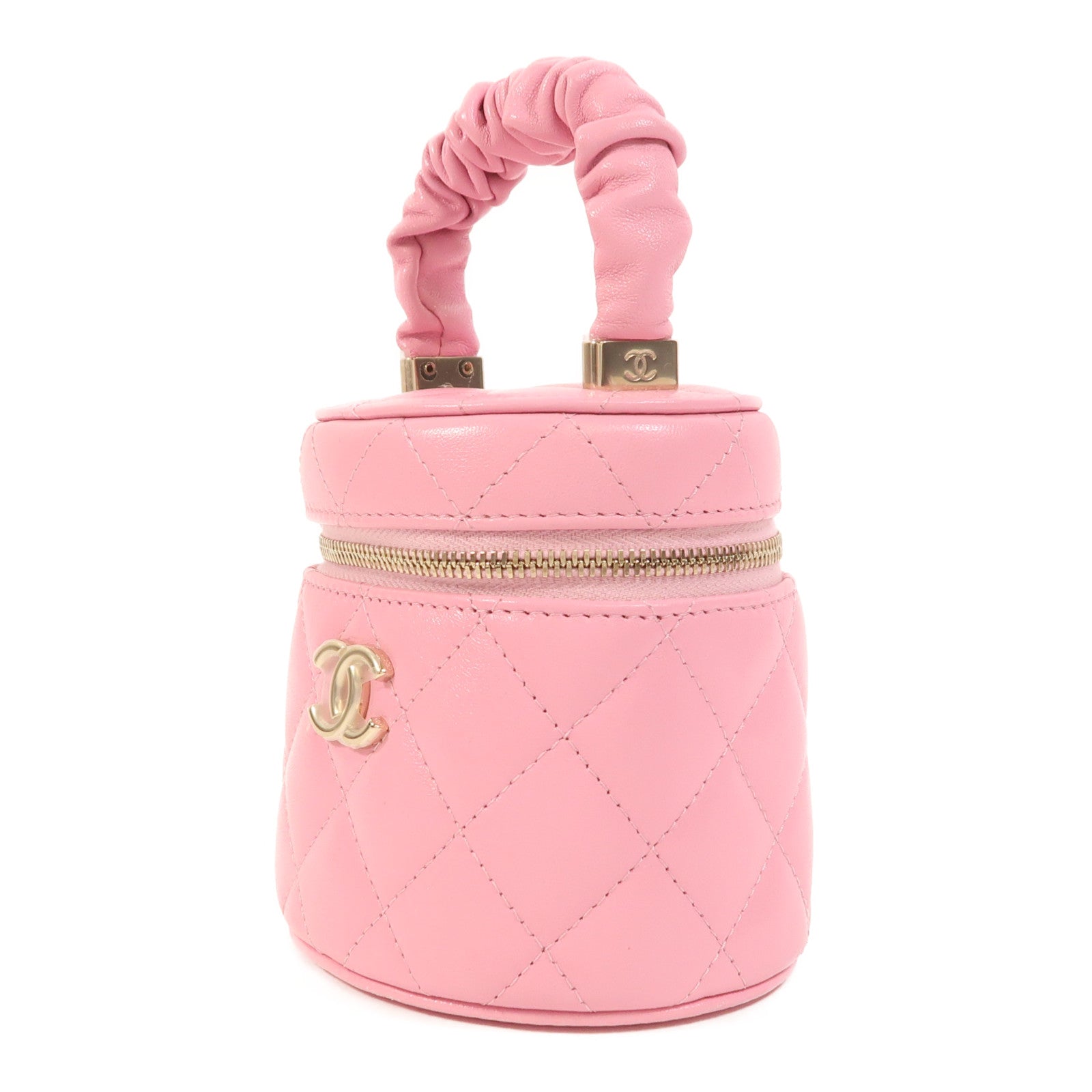 CHANEL 羊皮皮革Hand Bag金扣手挽袋