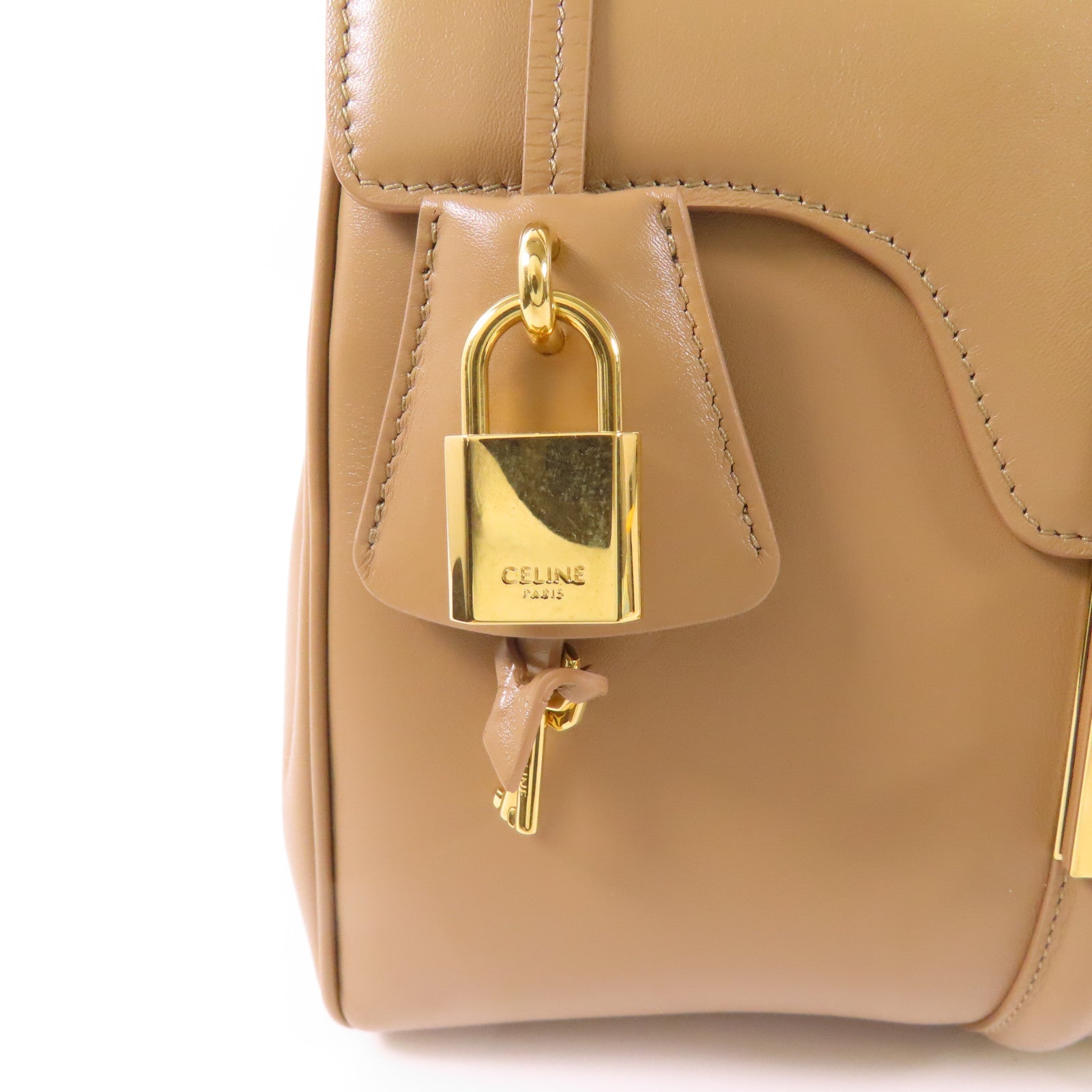 CELINE 牛皮皮革Celine 16金扣手挽肩背兩用袋