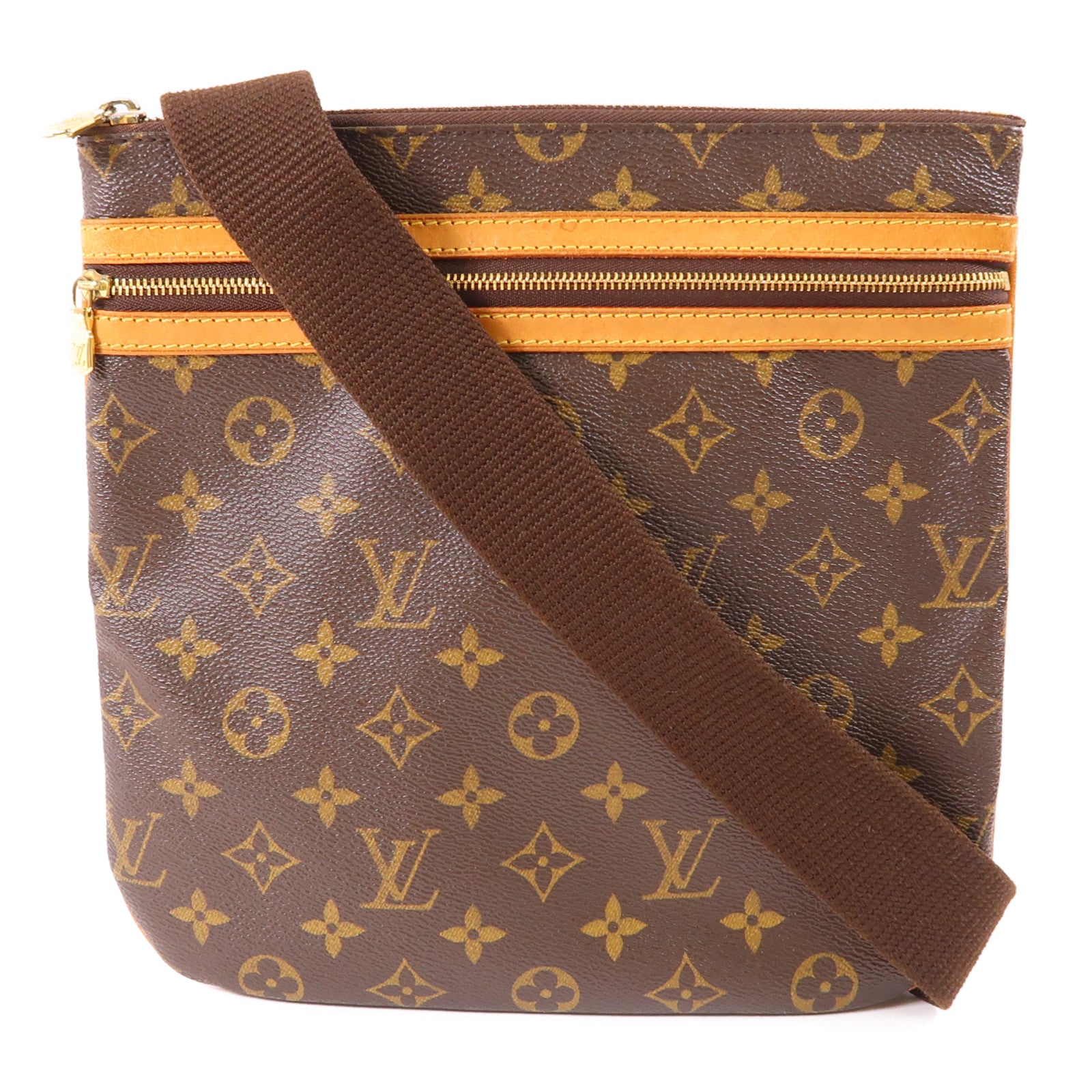 LOUIS VUITTON Monogram Pochette Bosphore金扣肩背袋