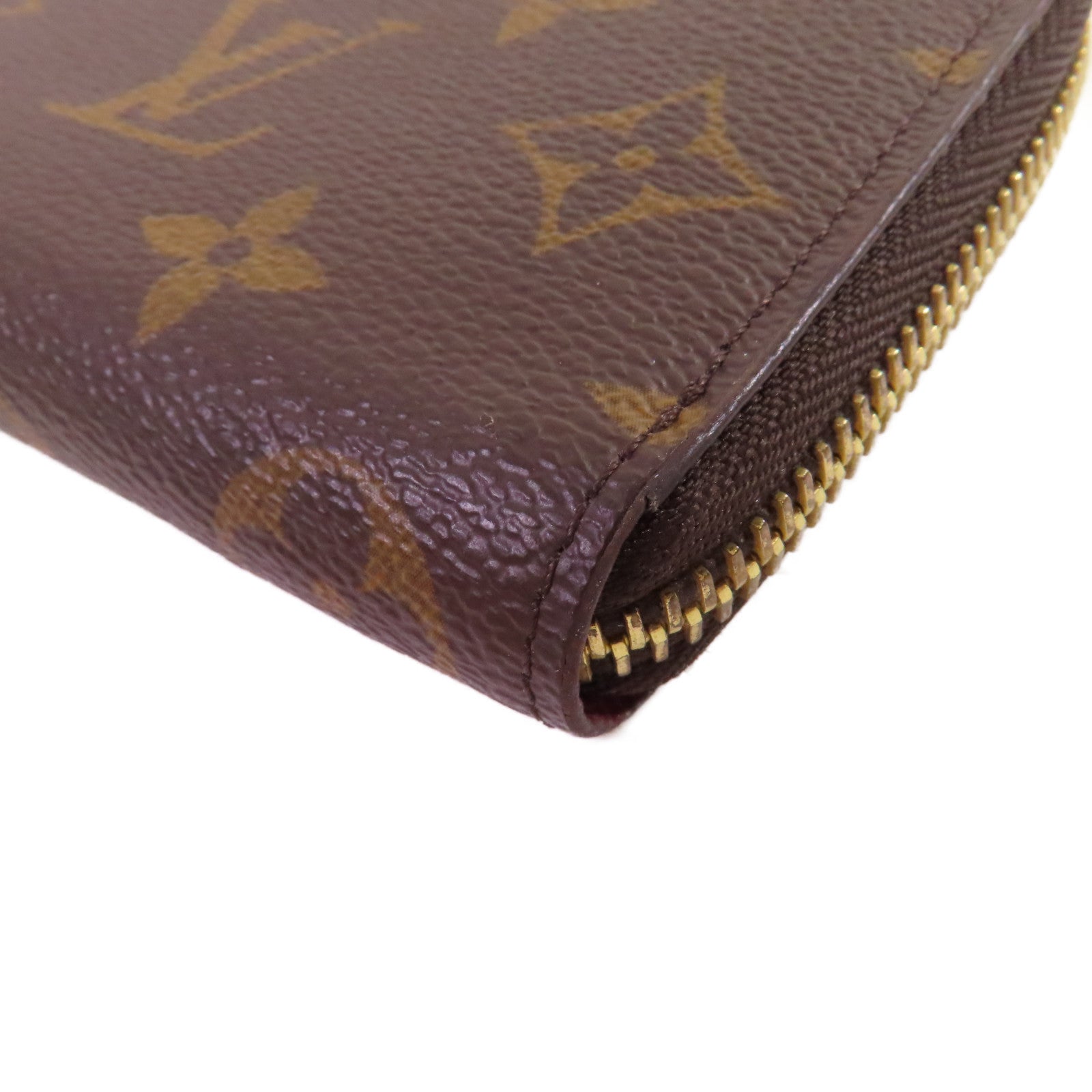 LOUIS VUITTON Monogram Clemence Long Wallet金扣拉鏈長錢包啡色