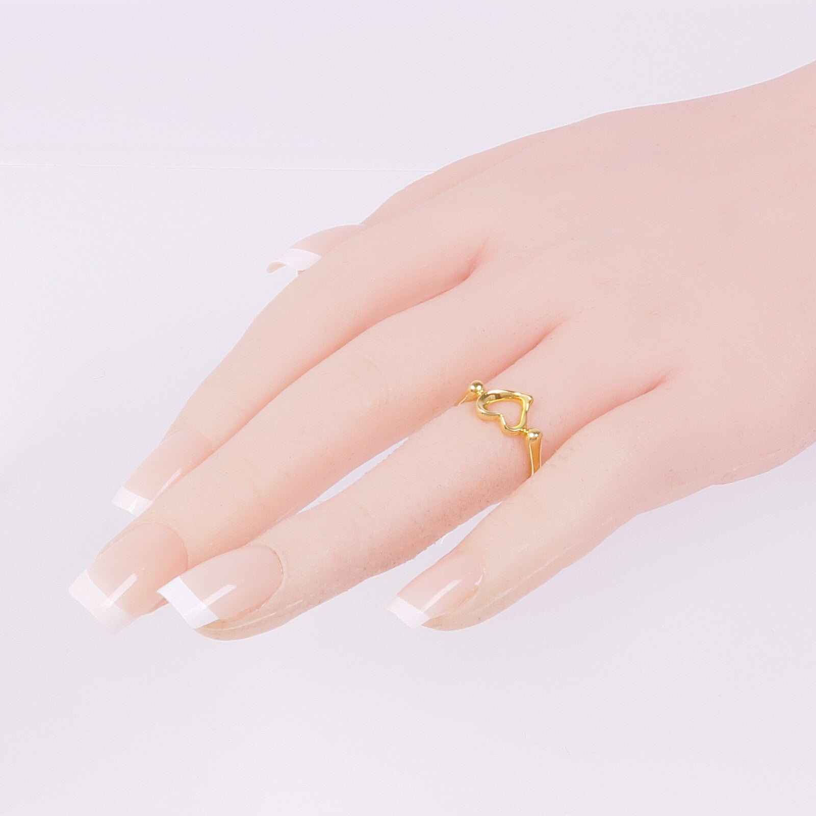 TIFFANY＆CO 18K黃金Heart Ring戒指US#5.5