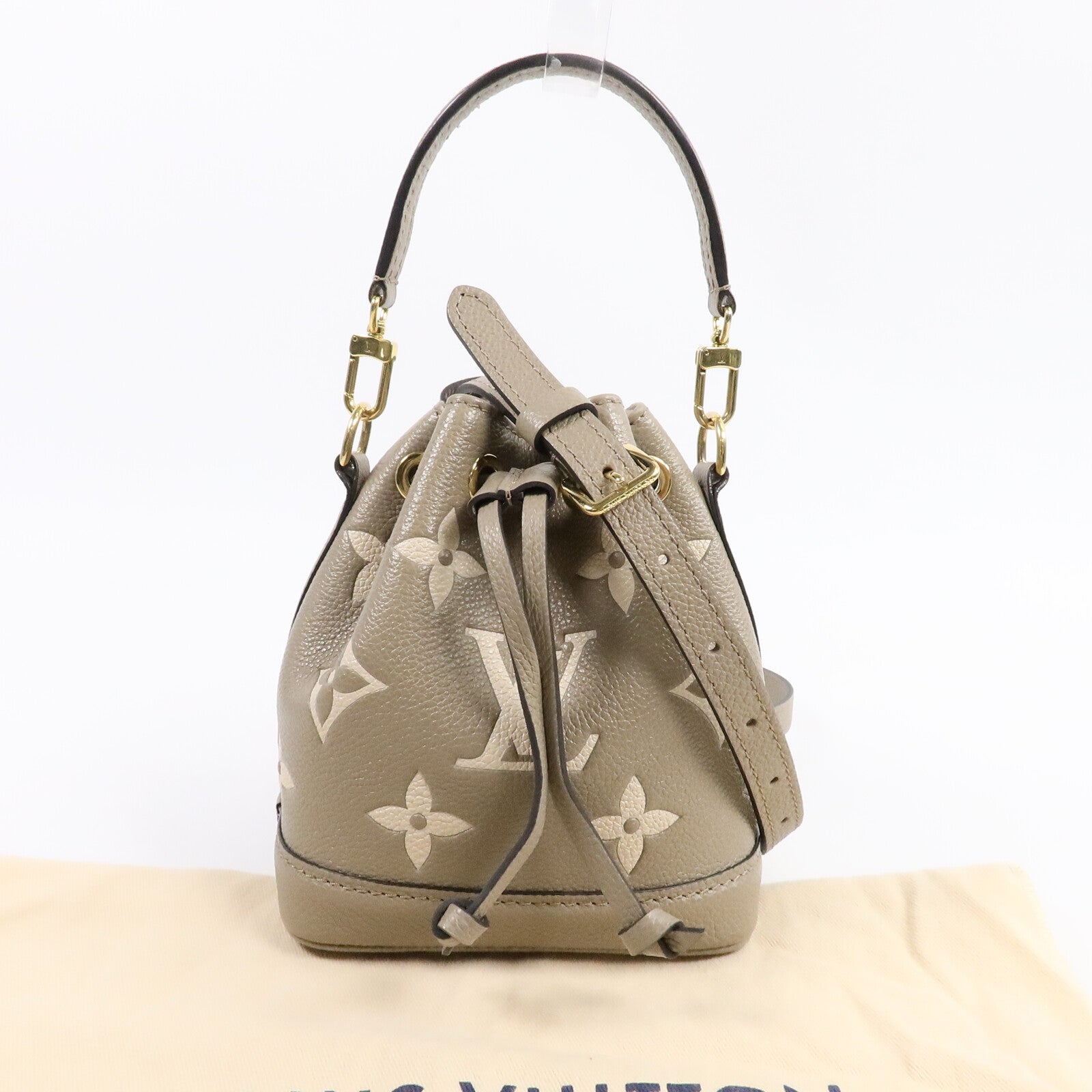 LOUIS VUITTON Monogram Empreinte Nano Noe手挽肩背兩用袋