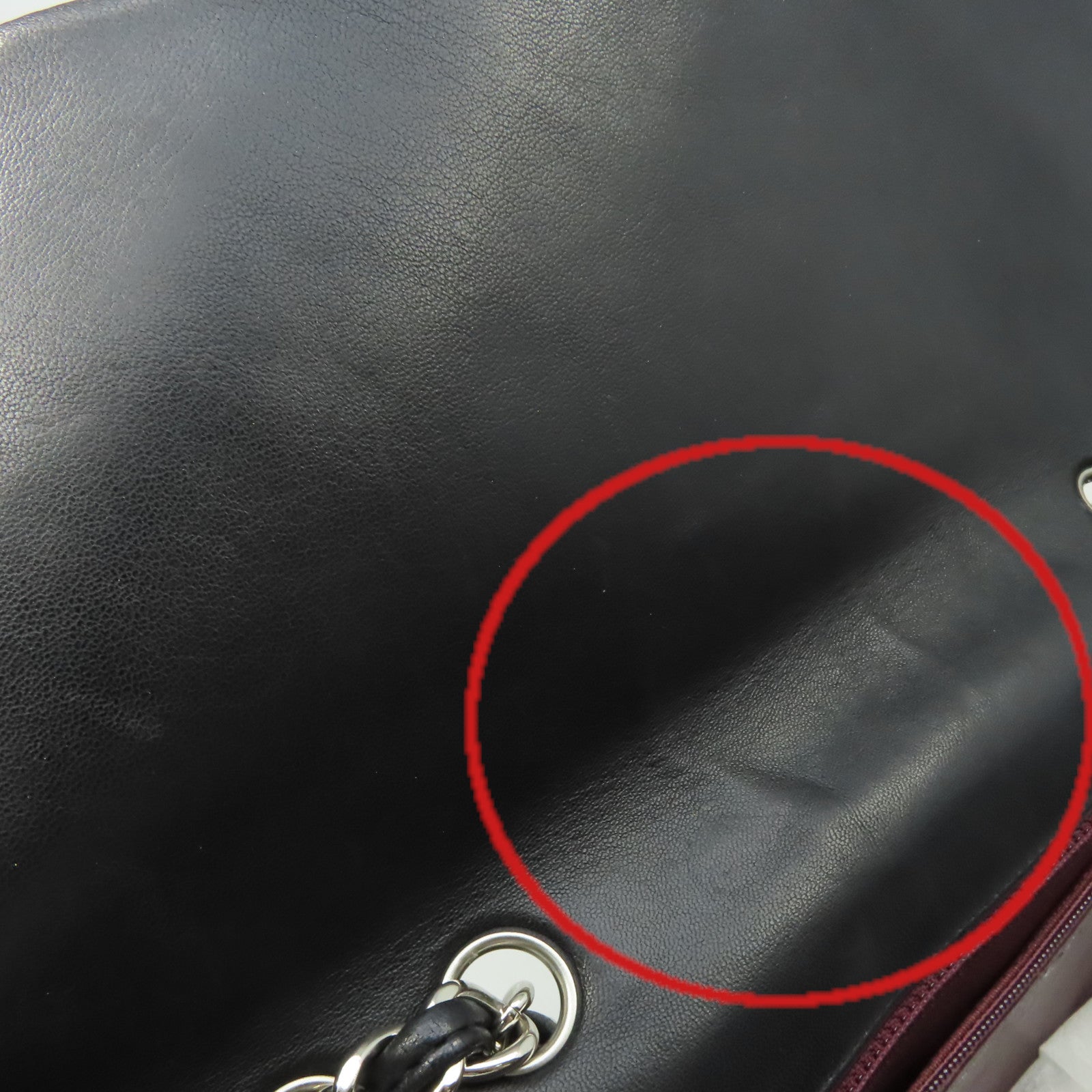 CHANEL **【激減優惠】菱格羊皮皮革Jumbo Classic Flap Chain Shoulder Bag銀扣鏈帶肩背袋黑色