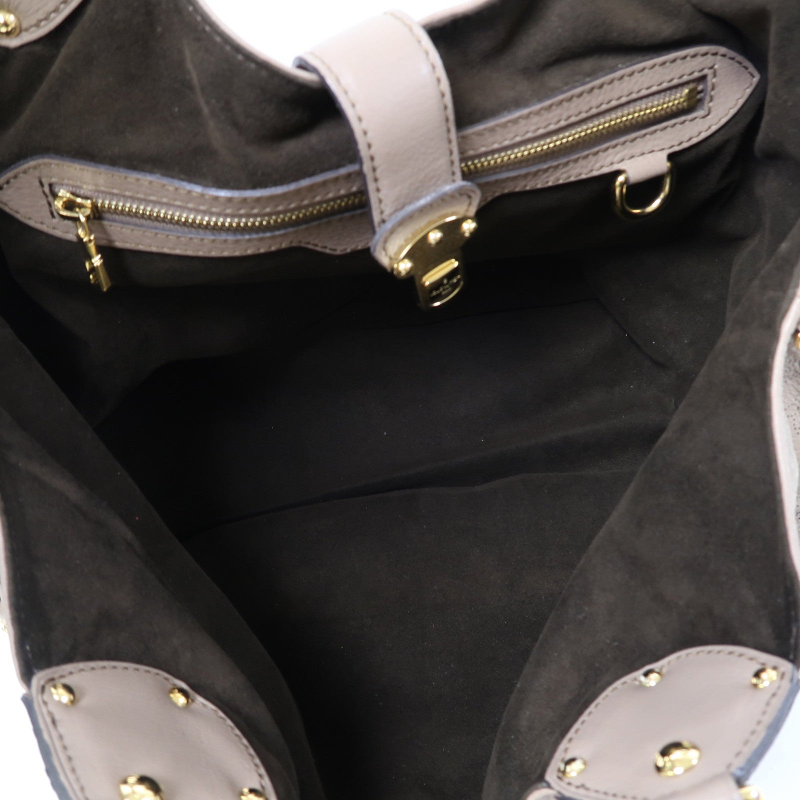 LOUIS VUITTON 【激減優惠】Mahina Shoulder Bag金扣肩背袋裸色