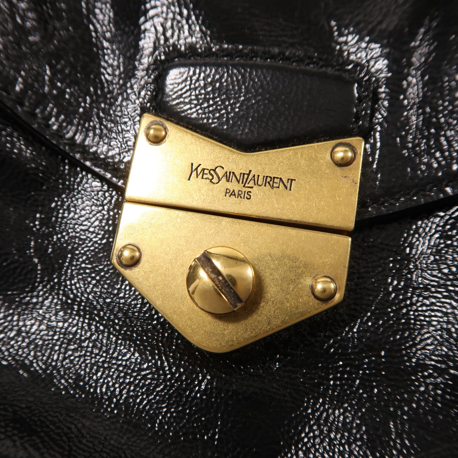 YVES SAINT LAURENT 牛皮皮革2 Way Shoulder金扣肩背袋