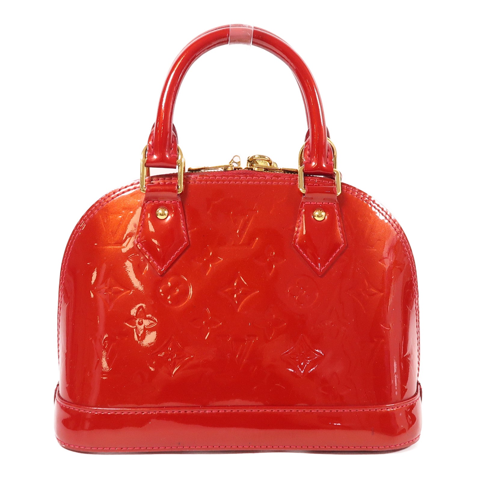 LOUIS VUITTON Monogram Vernis Alma BB金扣手挽肩背兩用袋