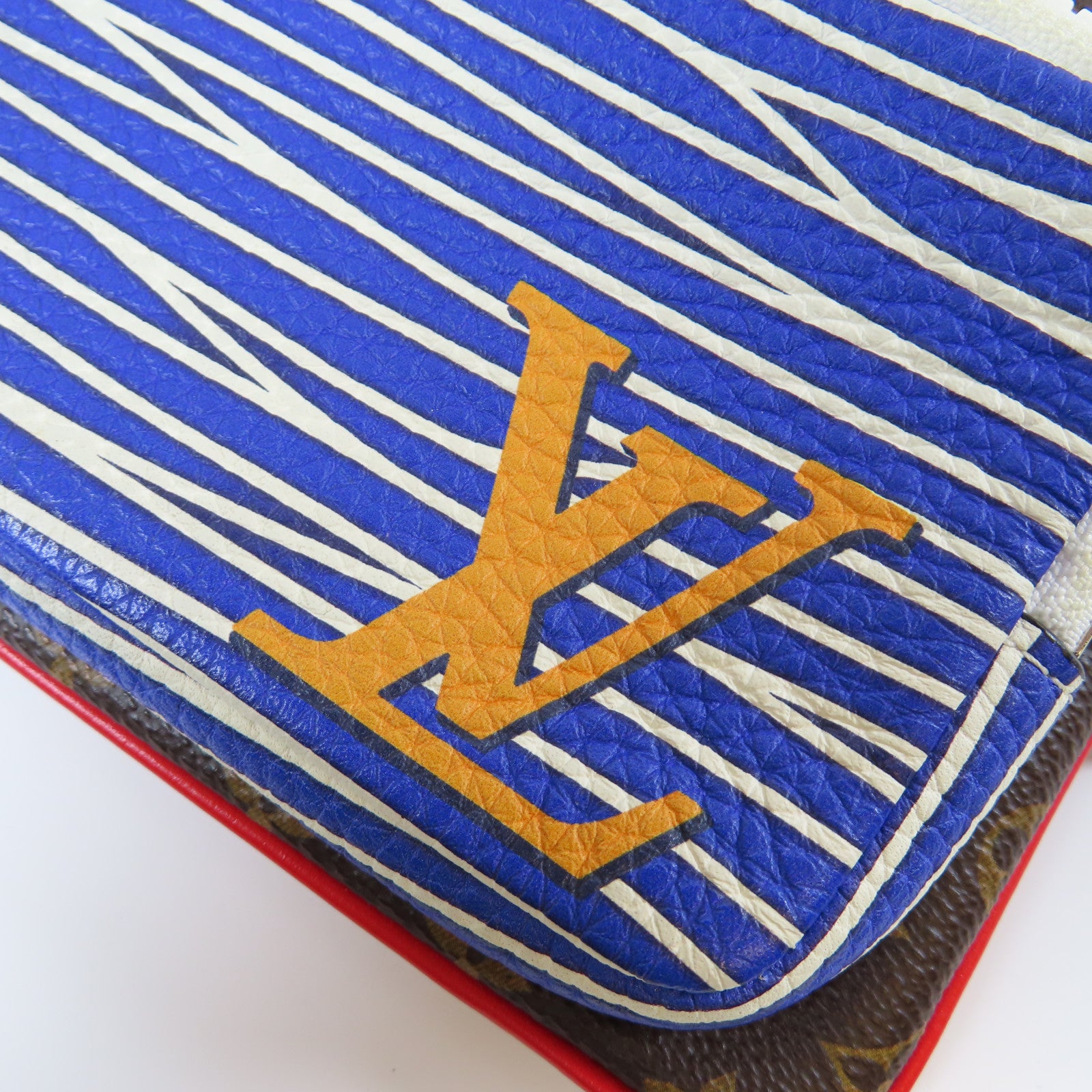 LOUIS VUITTON **【激減優惠】Monogram Patchwork Pochette A4金扣手拿包啡色