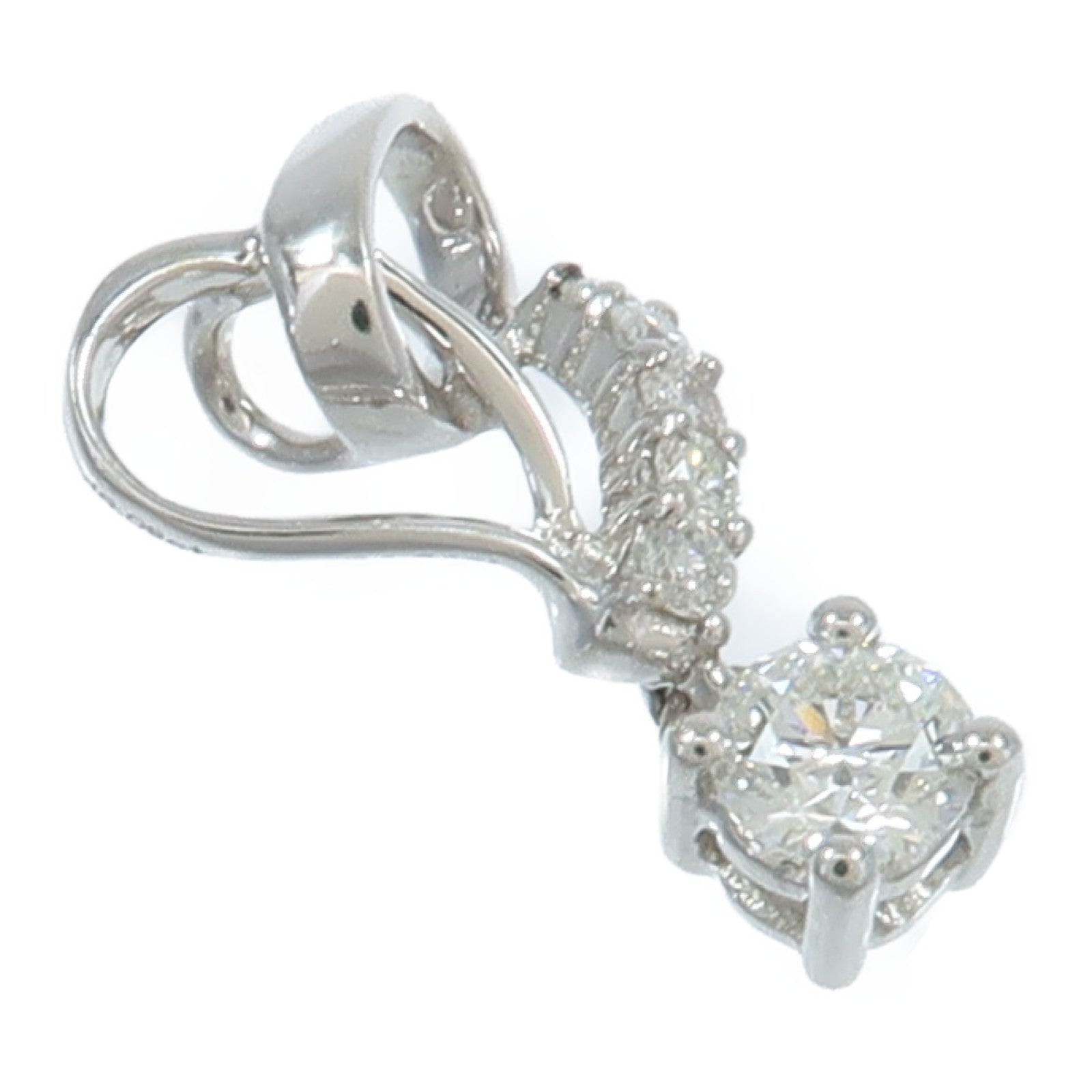 JEWELRY 18K白金Diamond Pendant鑽石吊墜