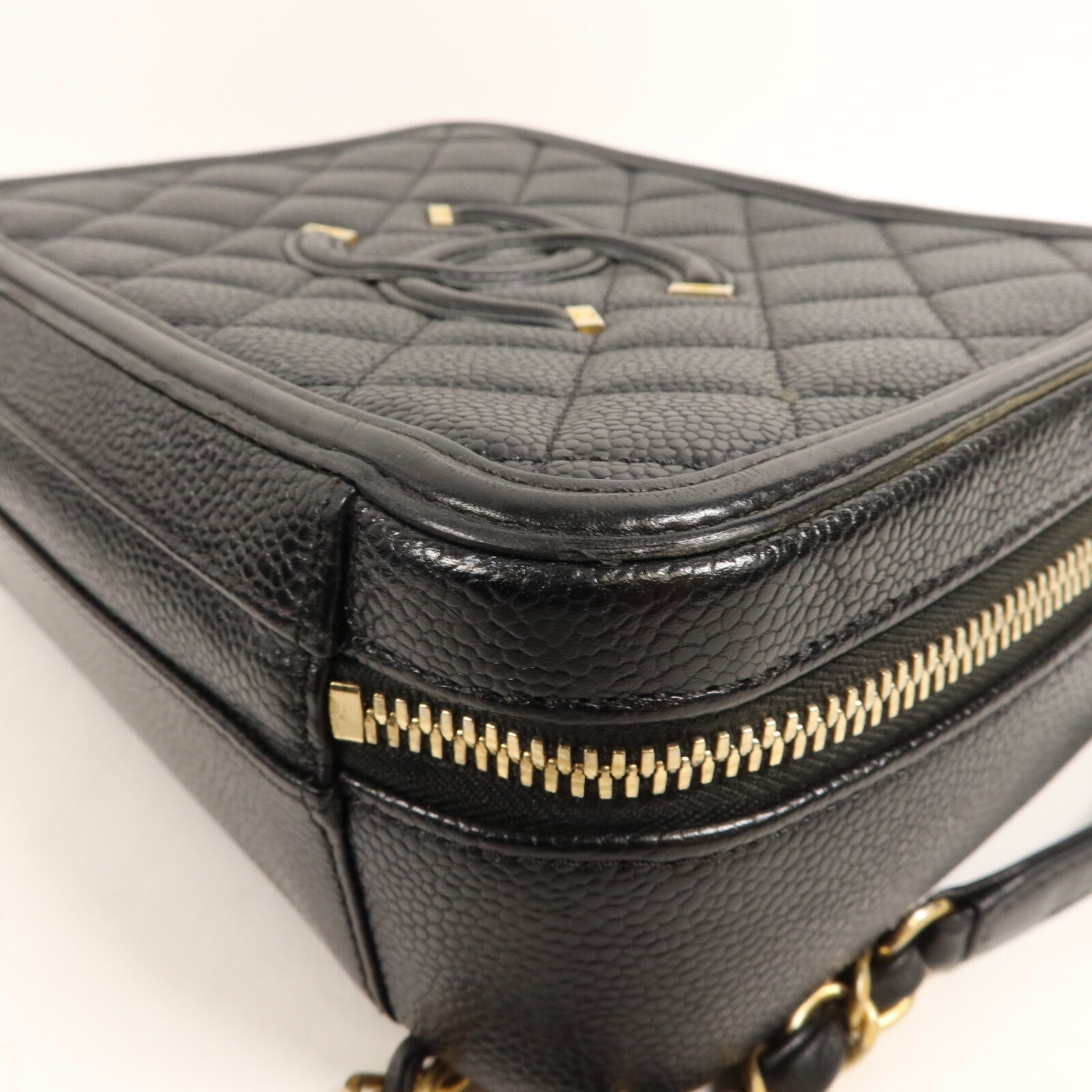 CHANEL 牛皮皮革Vanity Case手挽肩背兩用袋
