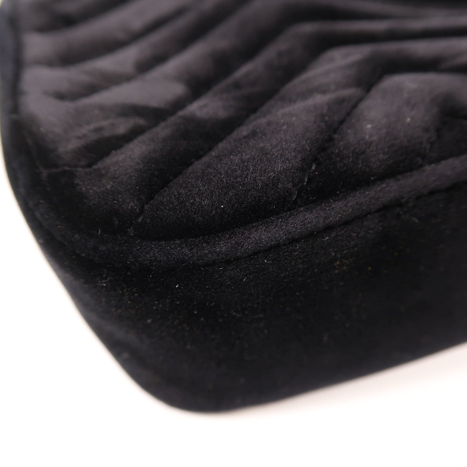 GUCCI Velvet GG Marmont Shoulder Bag金扣鏈帶肩背袋