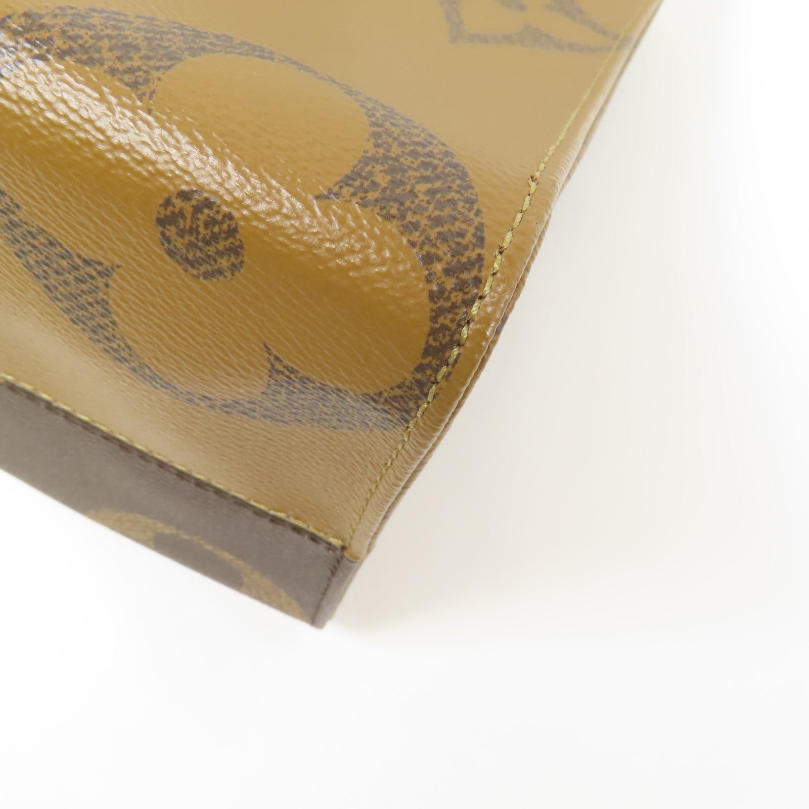 LOUIS VUITTON Monogram Giant On The Go MM金扣手挽肩背兩用袋