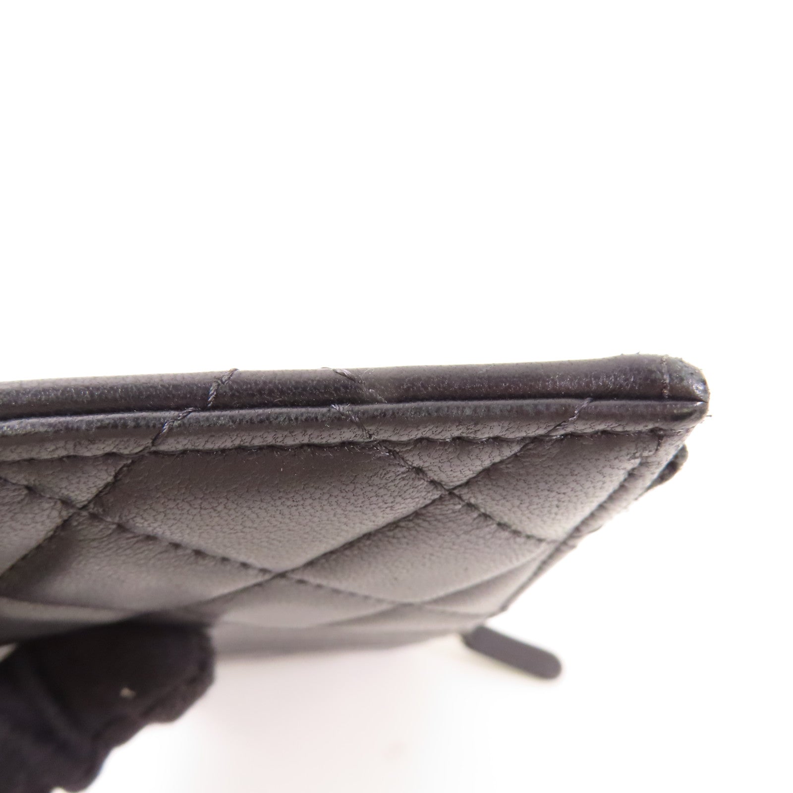 CHANEL 牛皮皮革Wallet銀扣長錢包