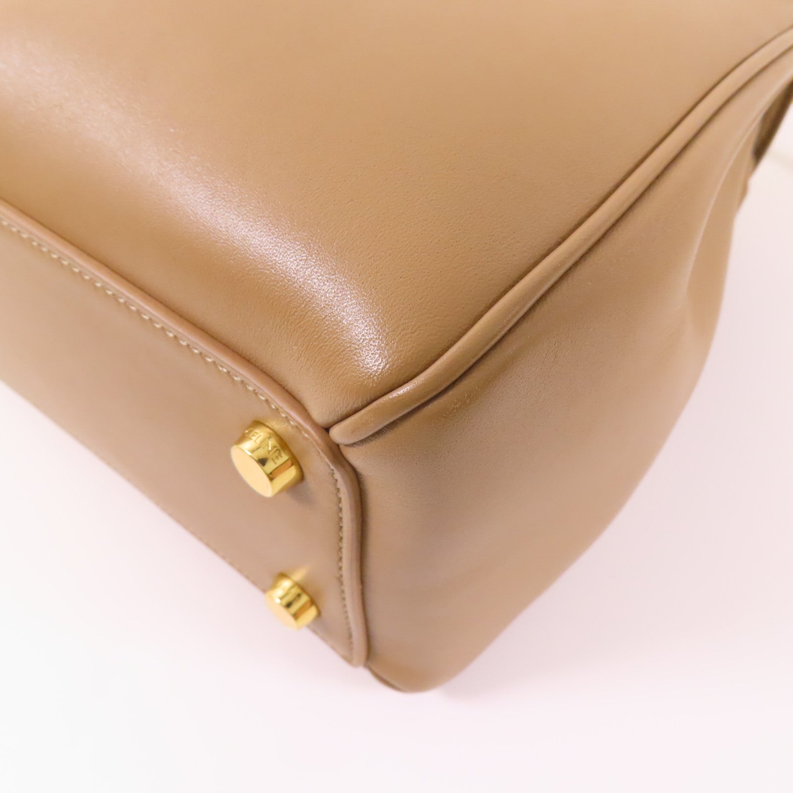 CELINE 牛皮皮革Celine 16金扣手挽肩背兩用袋