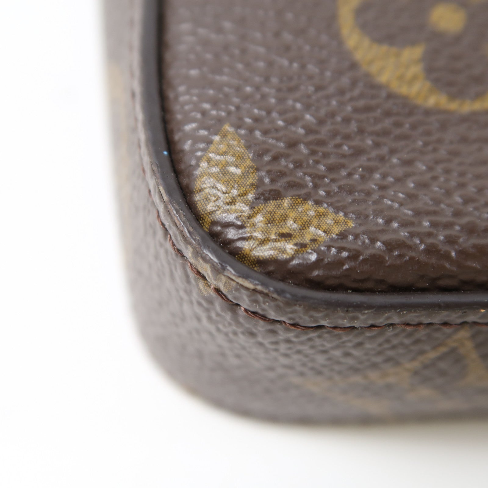 LOUIS VUITTON Monogram Pochette Felicy金扣肩背袋啡色