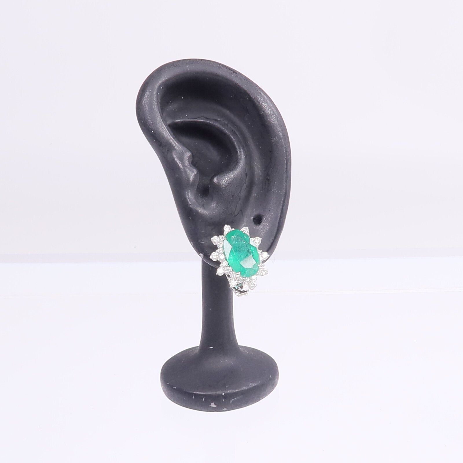JEWELRY 18K白金Color Stone Diamond Earrings彩色寶石/鑽石耳環