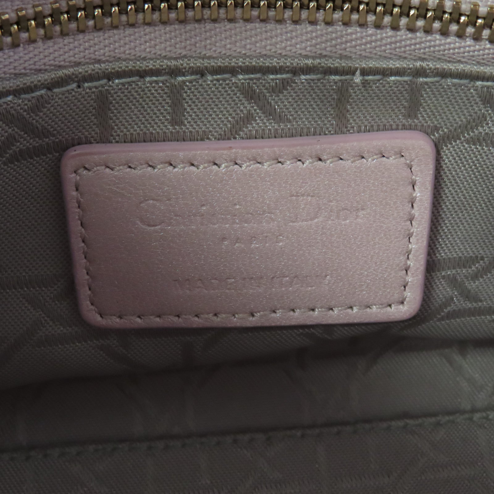 Dior 羊皮皮革Mini Lady Dior金扣手挽肩背兩用袋粉紅色