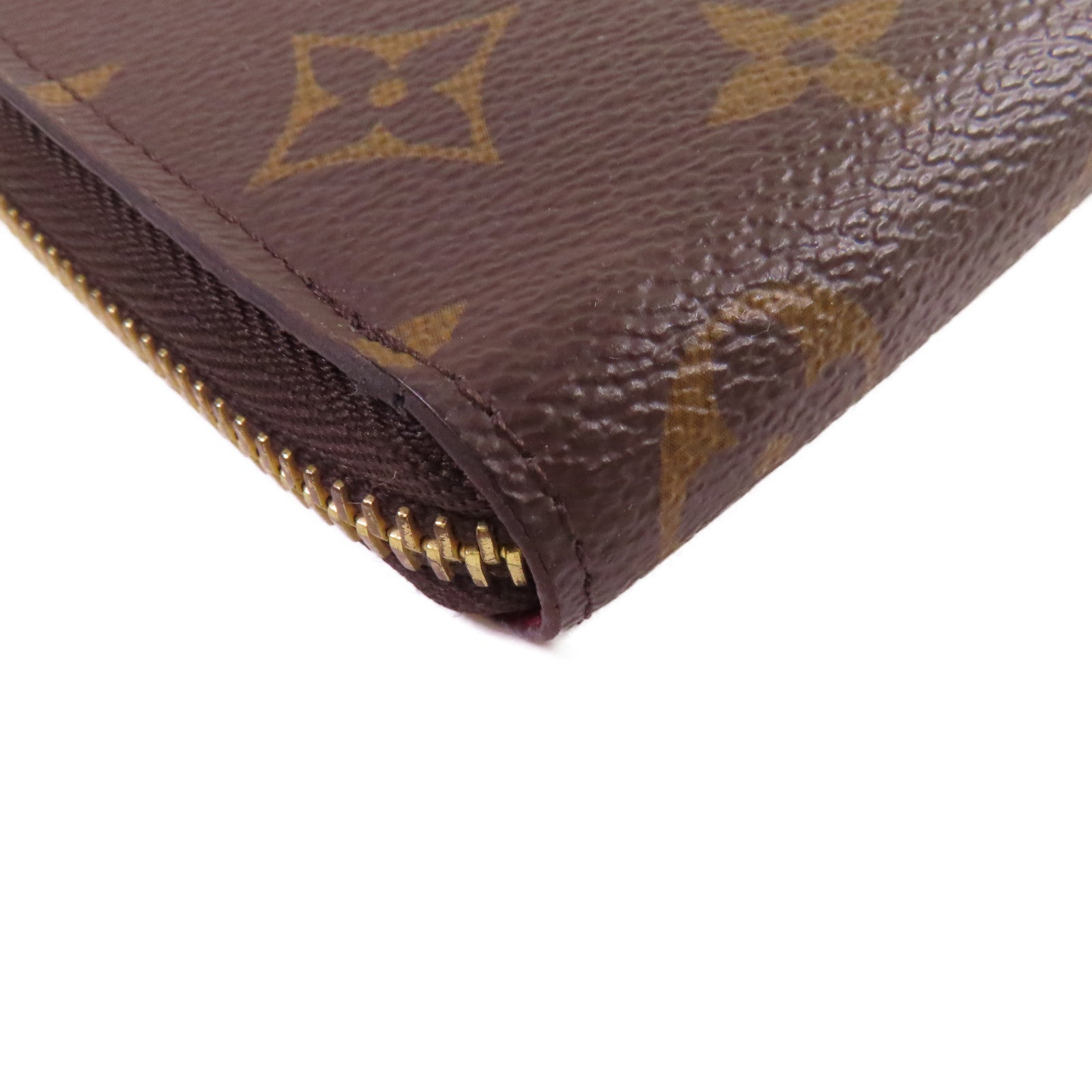LOUIS VUITTON Monogram Clemence Long Wallet金扣拉鏈長錢包啡色