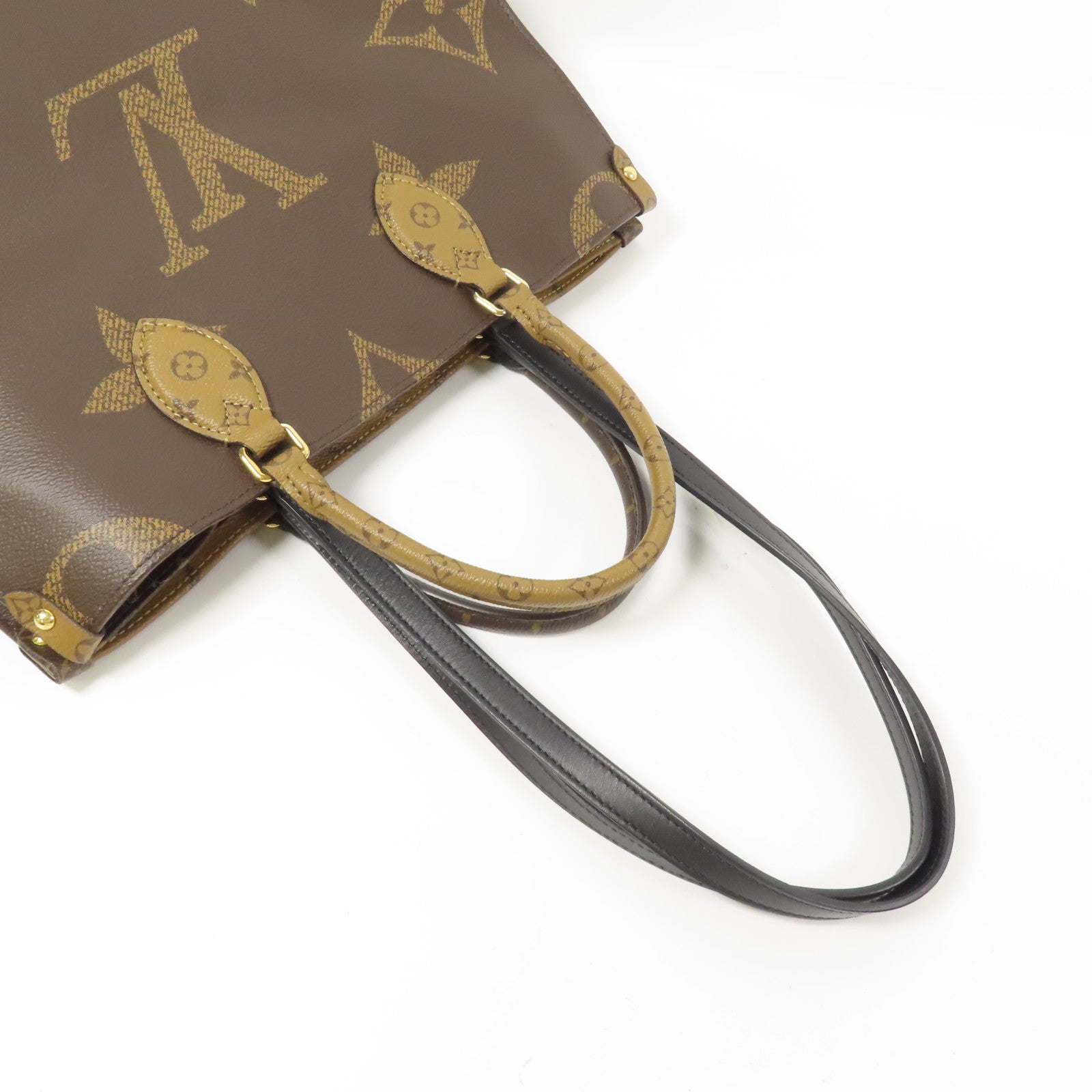 LOUIS VUITTON Monogram Giant On The Go MM金扣手挽肩背兩用袋