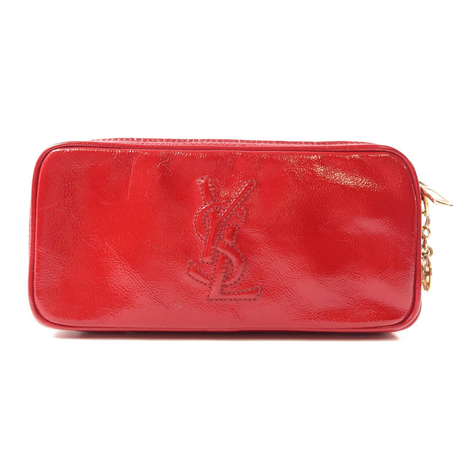 SAINT LAURENT 漆皮皮革Clutch Bag金扣手拿包
