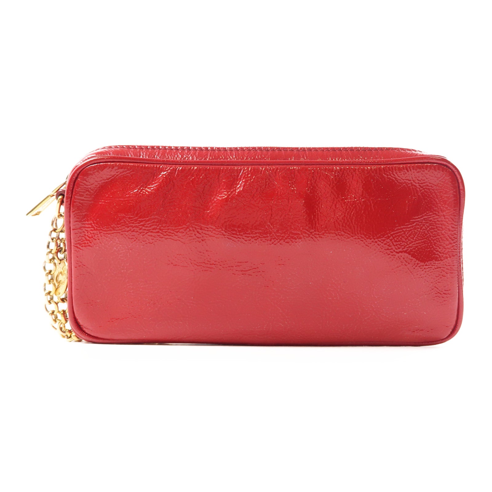 SAINT LAURENT 漆皮皮革Clutch Bag金扣手拿包
