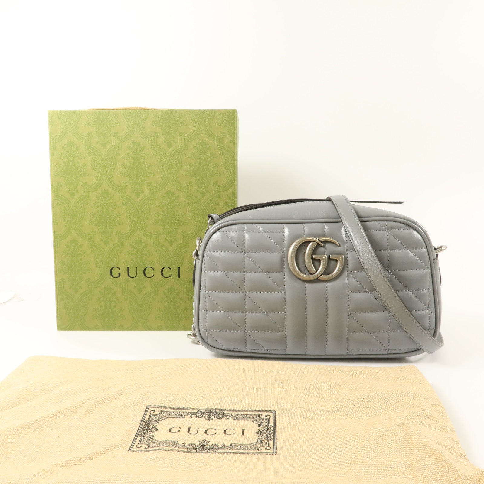 GUCCI 牛皮皮革GG Marmont Shoulder Bag肩背袋