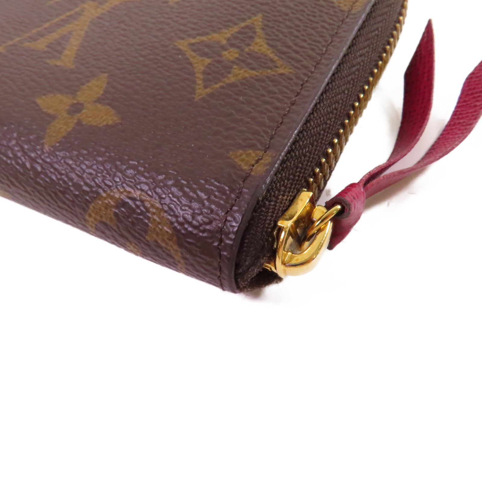 LOUIS VUITTON Monogram Clemence Long Wallet金扣拉鏈長錢包啡色
