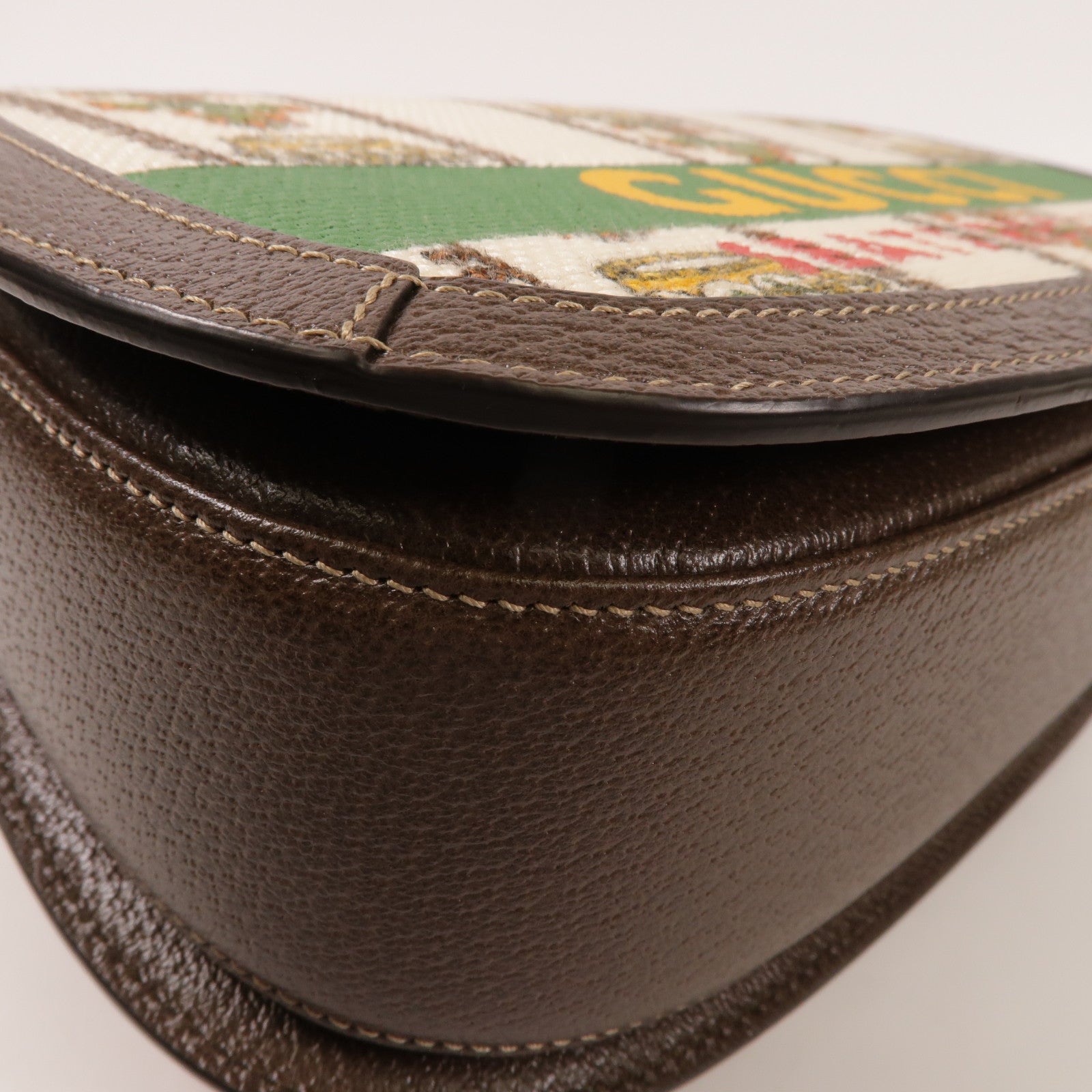 GUCCI GG 100th anniversary Bamboo Bag 2 way Shoulder Bag Canvas Brown/White