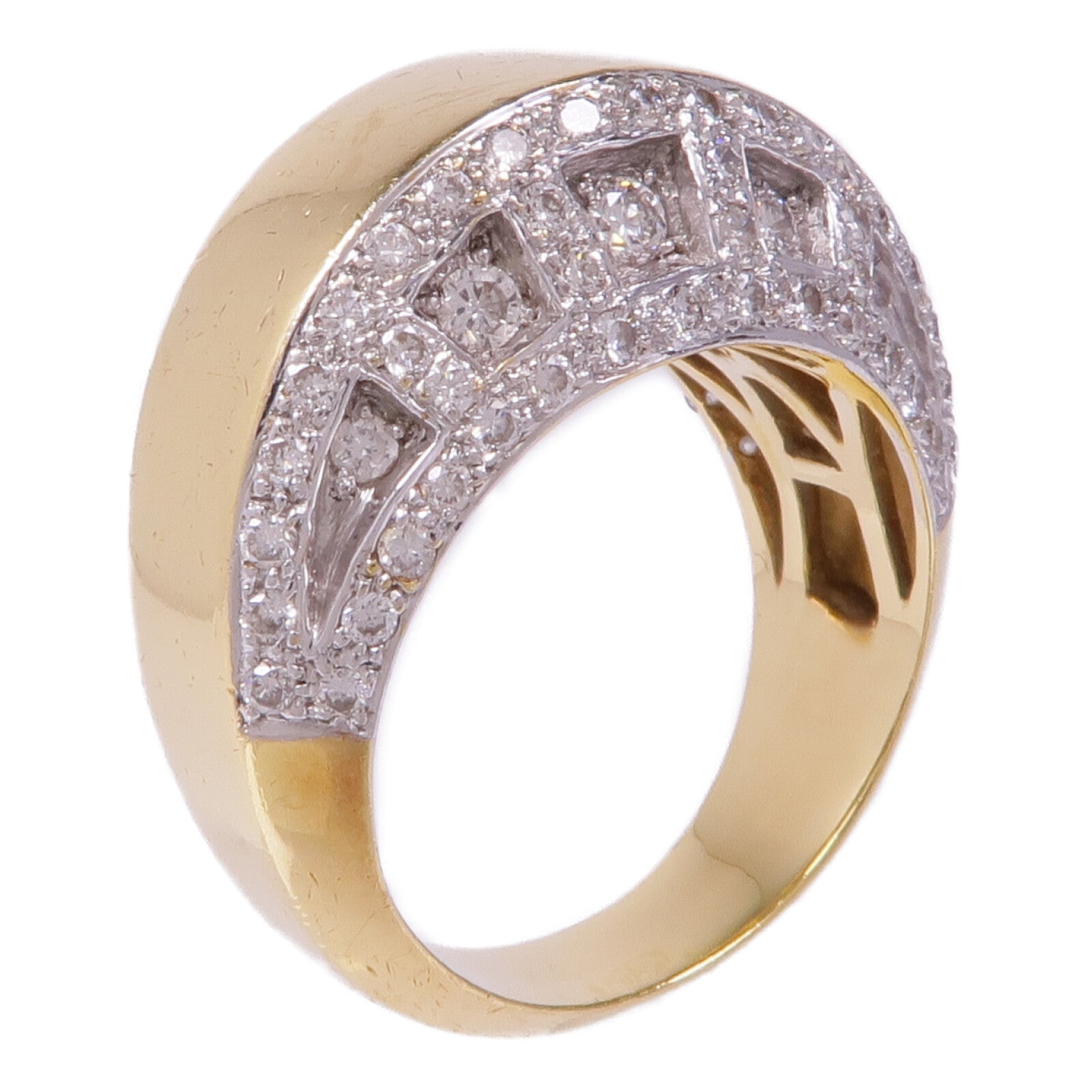 JEWELRY 【激減優惠】18K黃金/白金Diamond Ring鑽石戒指US#6.75