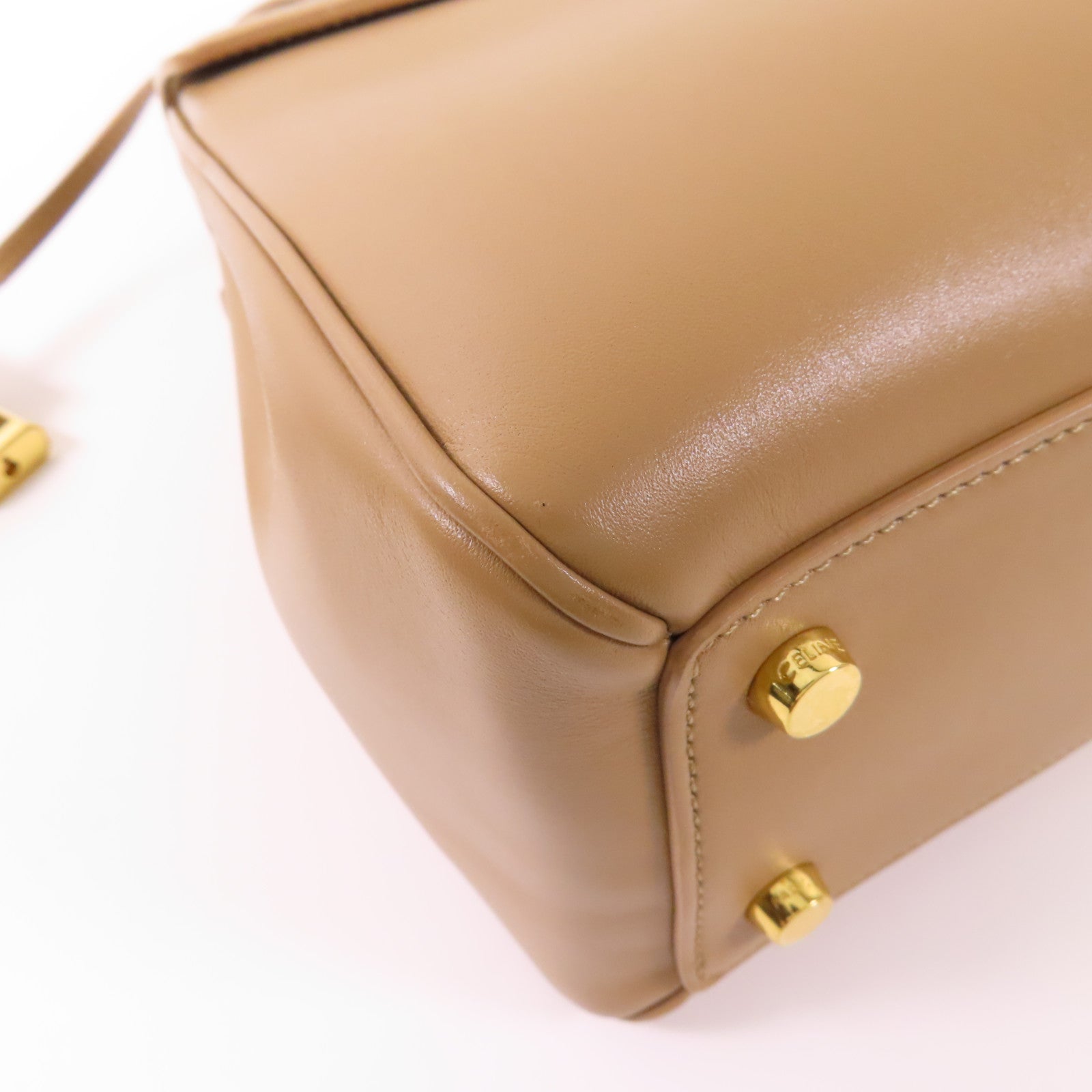 CELINE 牛皮皮革Celine 16金扣手挽肩背兩用袋