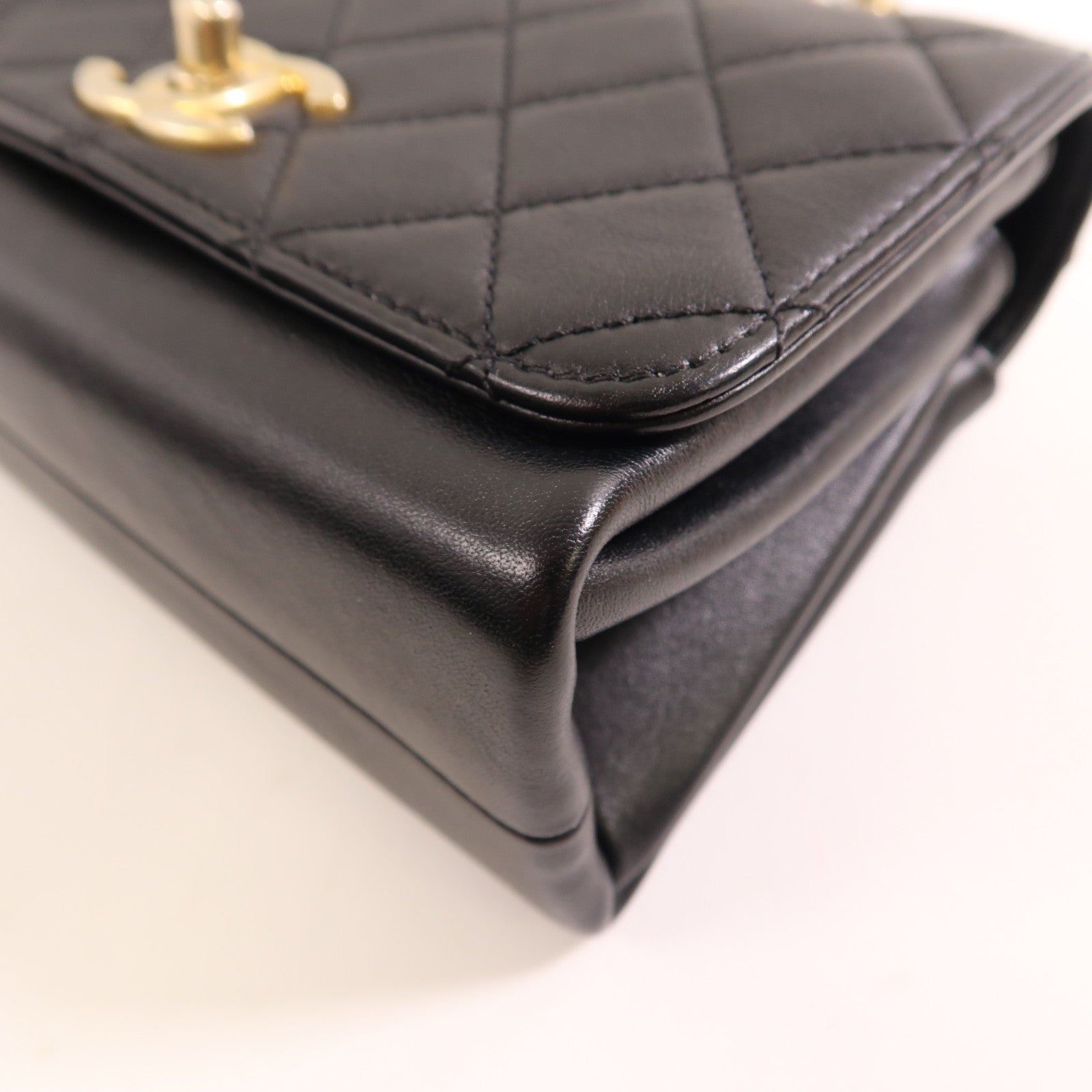 CHANEL 牛皮皮革2 Way Shoulder金扣肩背袋