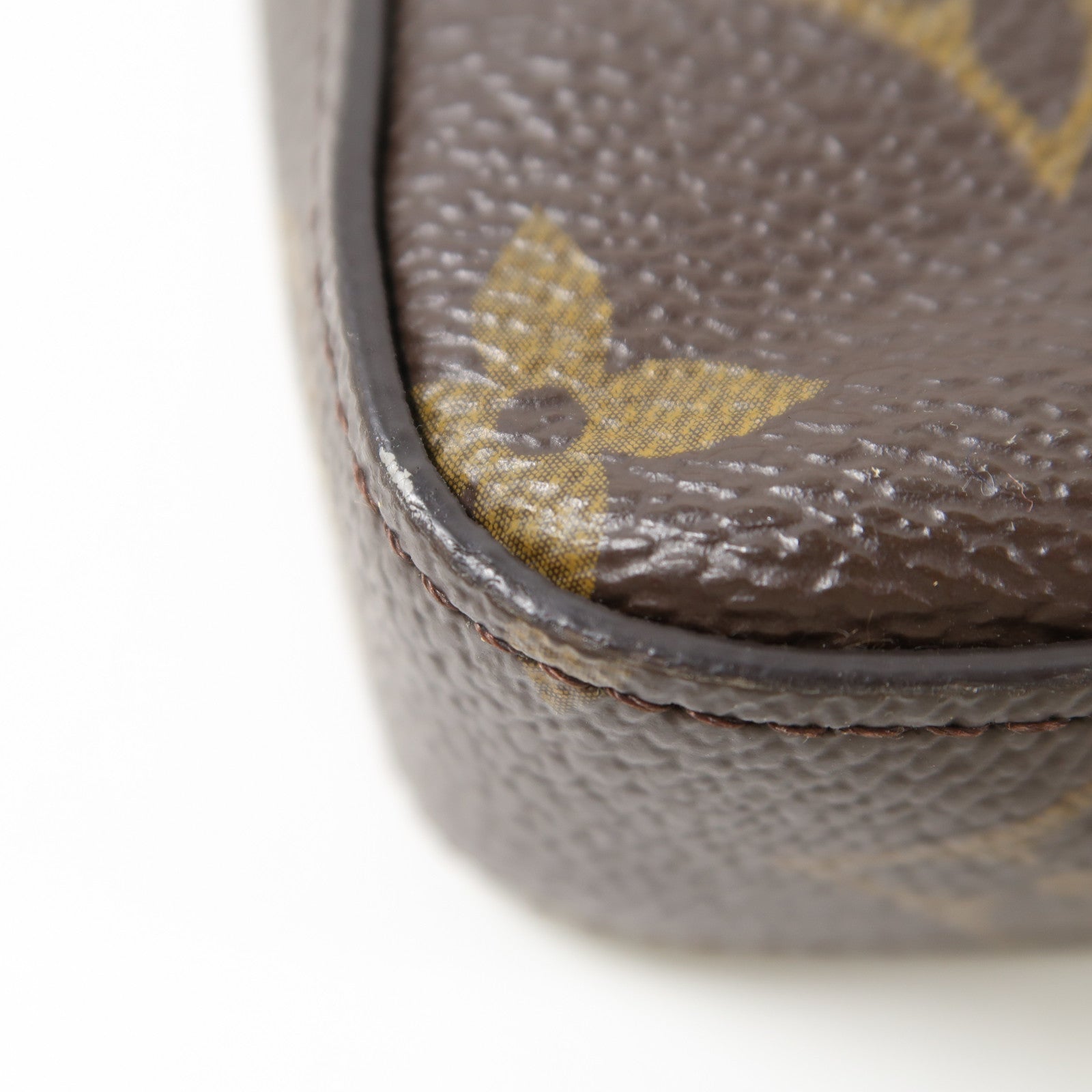 LOUIS VUITTON Monogram Pochette Felicy金扣肩背袋啡色