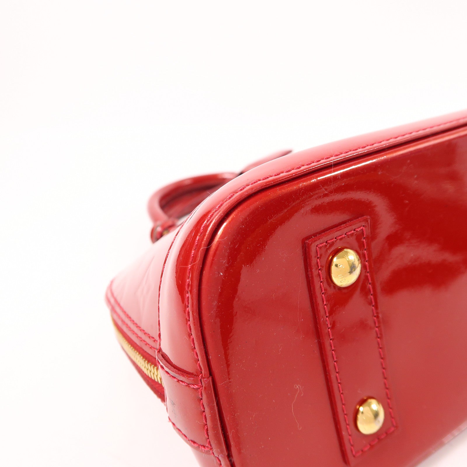 LOUIS VUITTON Monogram Vernis Alma BB金扣手挽肩背兩用袋