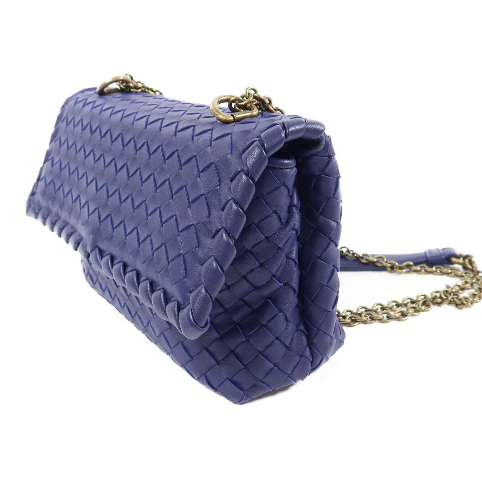 BOTTEGA VENETA 牛皮皮革Chain Shoulder金扣鏈帶肩背袋