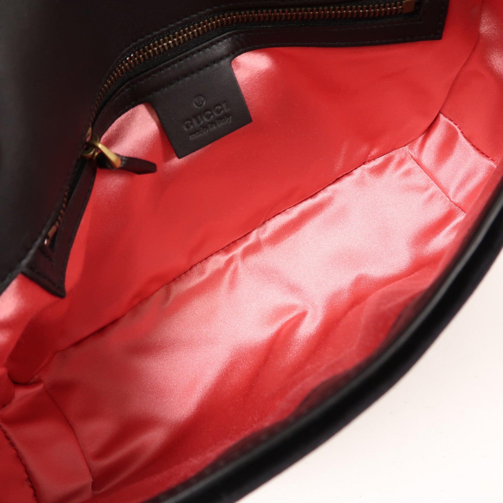 GUCCI Velvet GG Marmont Shoulder Bag金扣鏈帶肩背袋