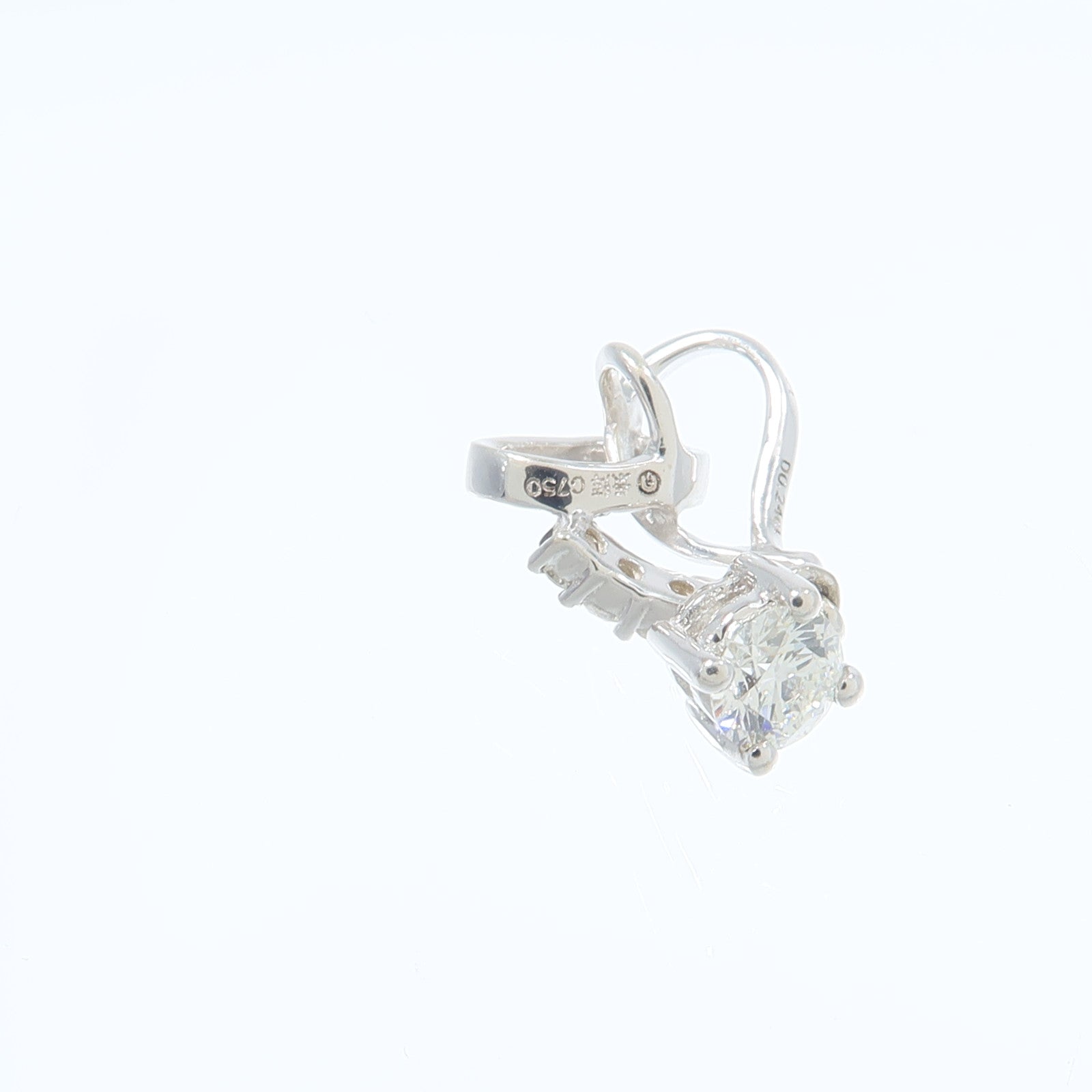 JEWELRY 18K白金Diamond Pendant鑽石吊墜